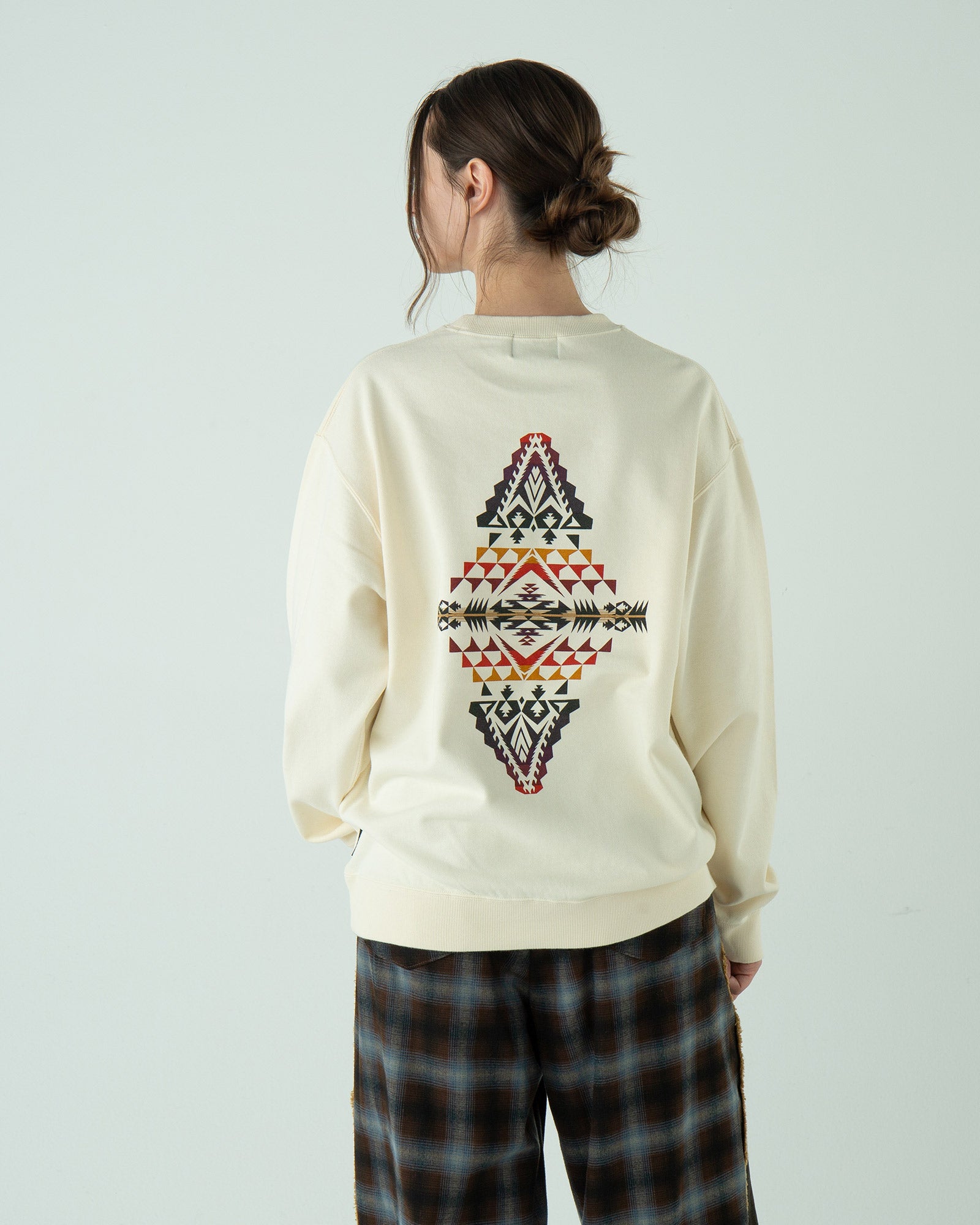 【Safari×PENDLETON/美品】 バックプリントスウェットガウン Safari×PENDLETON/美品】 バックプリントスウェットガウン