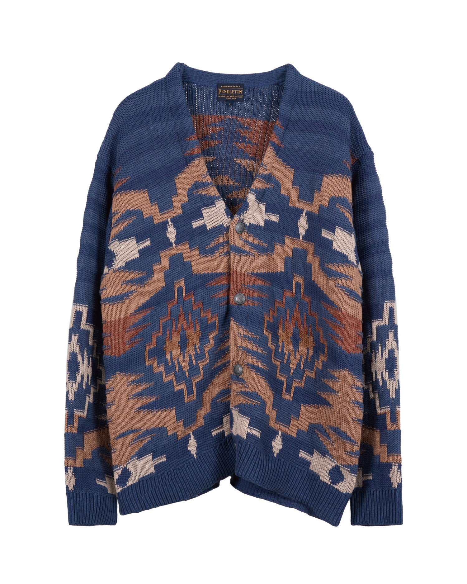 マルチジャガード Vネックカーディガン – PENDLETON WOOLEN MILLS