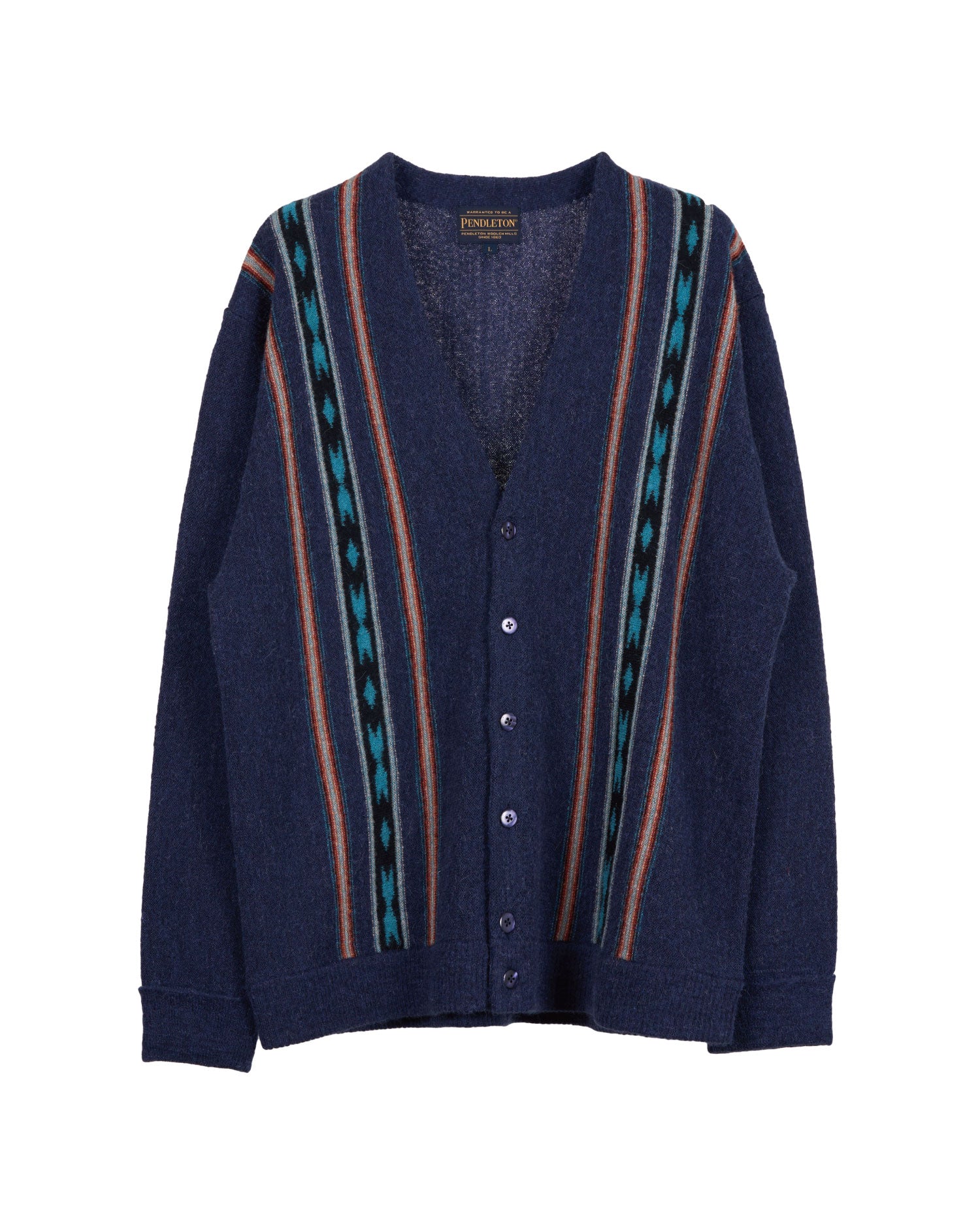 アルパカ混 ネイティブストライプカーディガン – PENDLETON WOOLEN