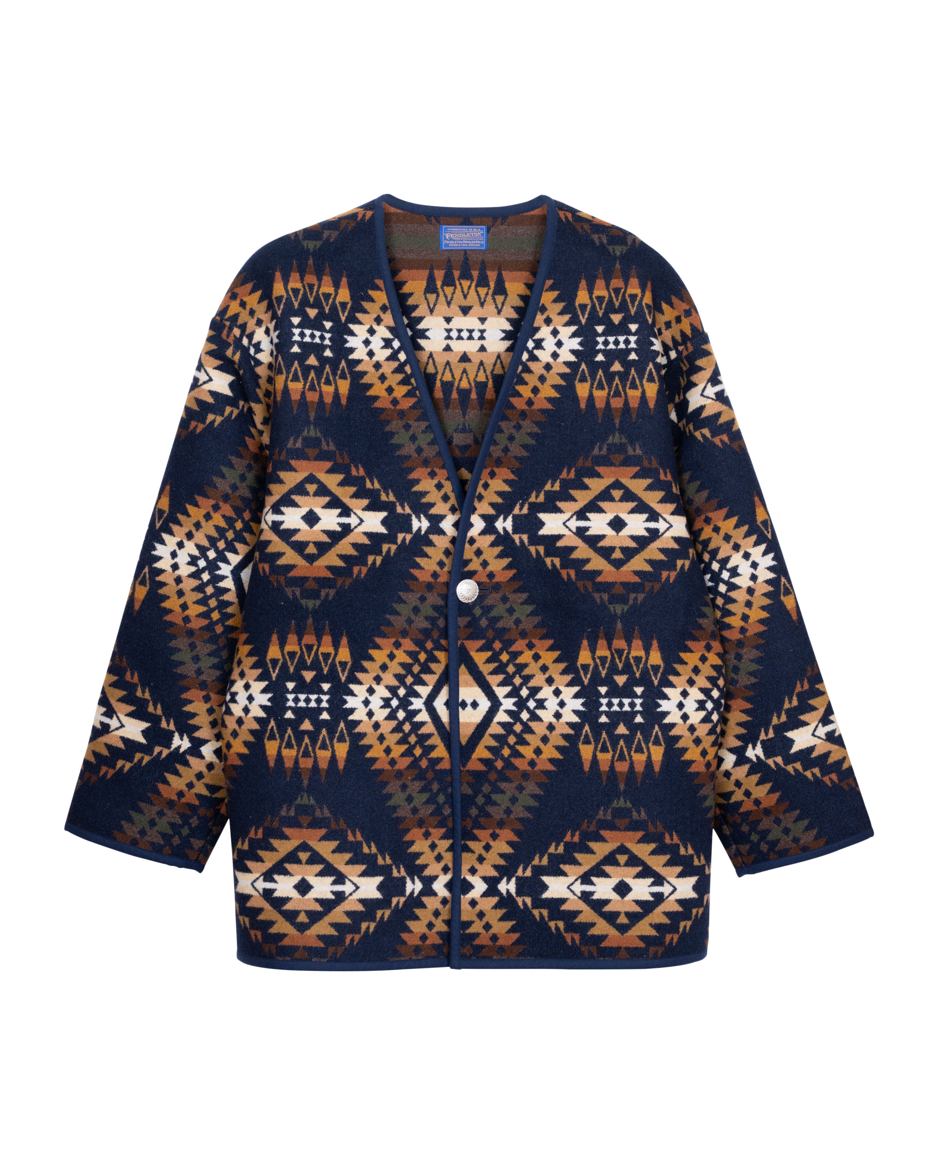 ウールブランケット ノーカラージャケット – PENDLETON WOOLEN MILLS