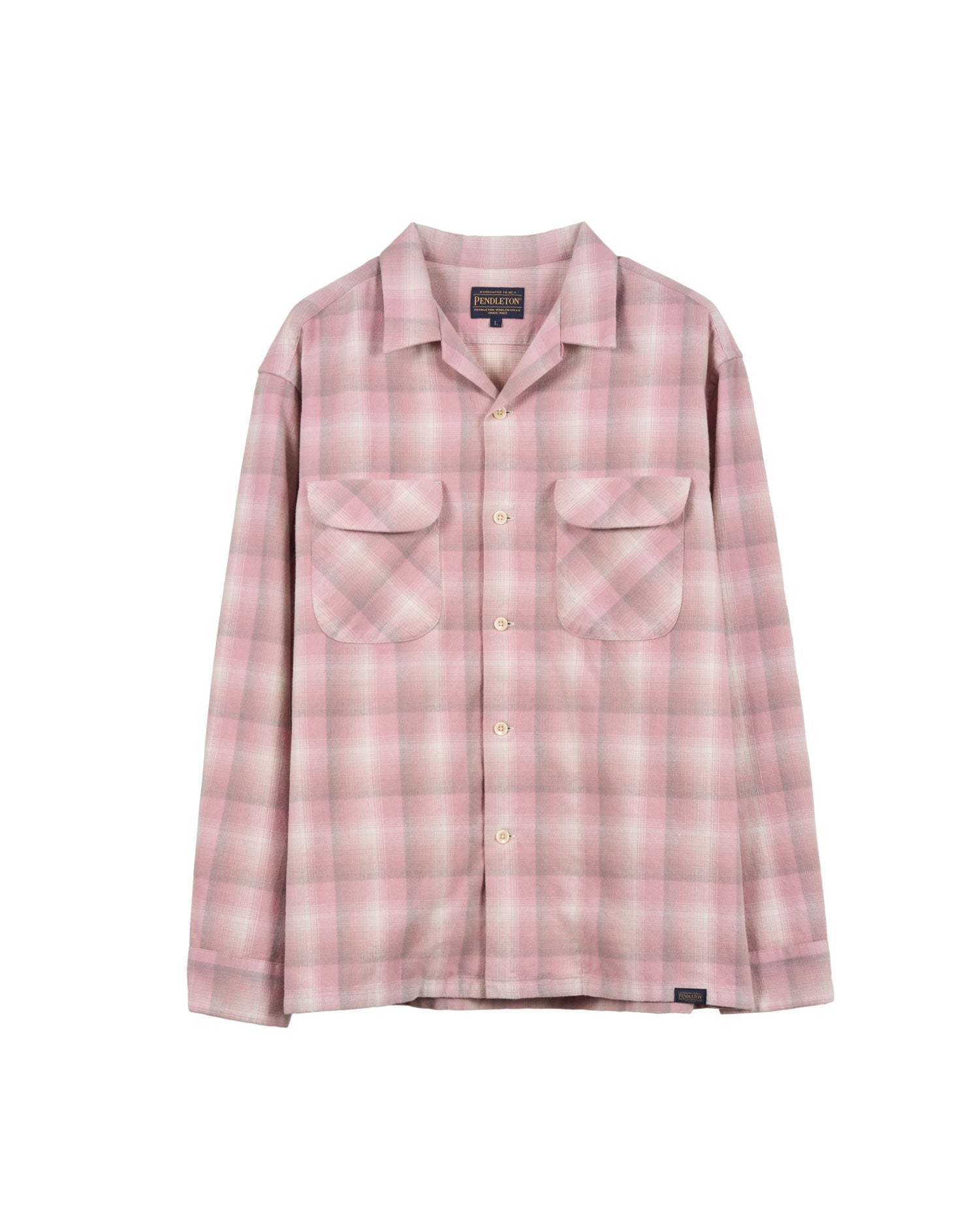 コットンシャギー オープンカラー チェックシャツ – PENDLETON WOOLEN