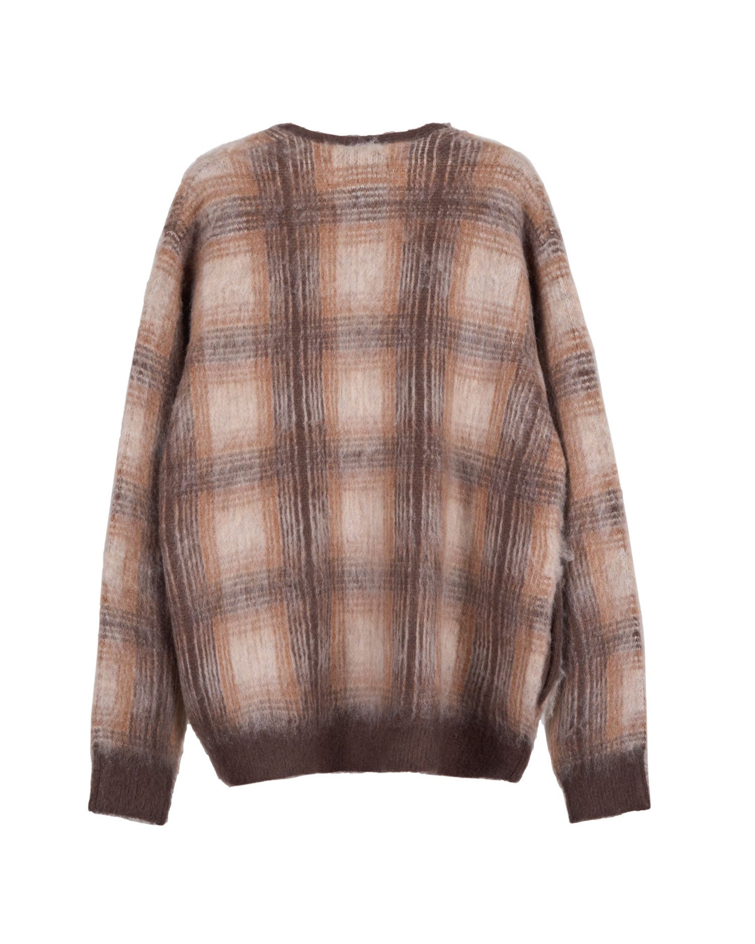 モヘア混シャギーチェックカーディガン – PENDLETON WOOLEN MILLS