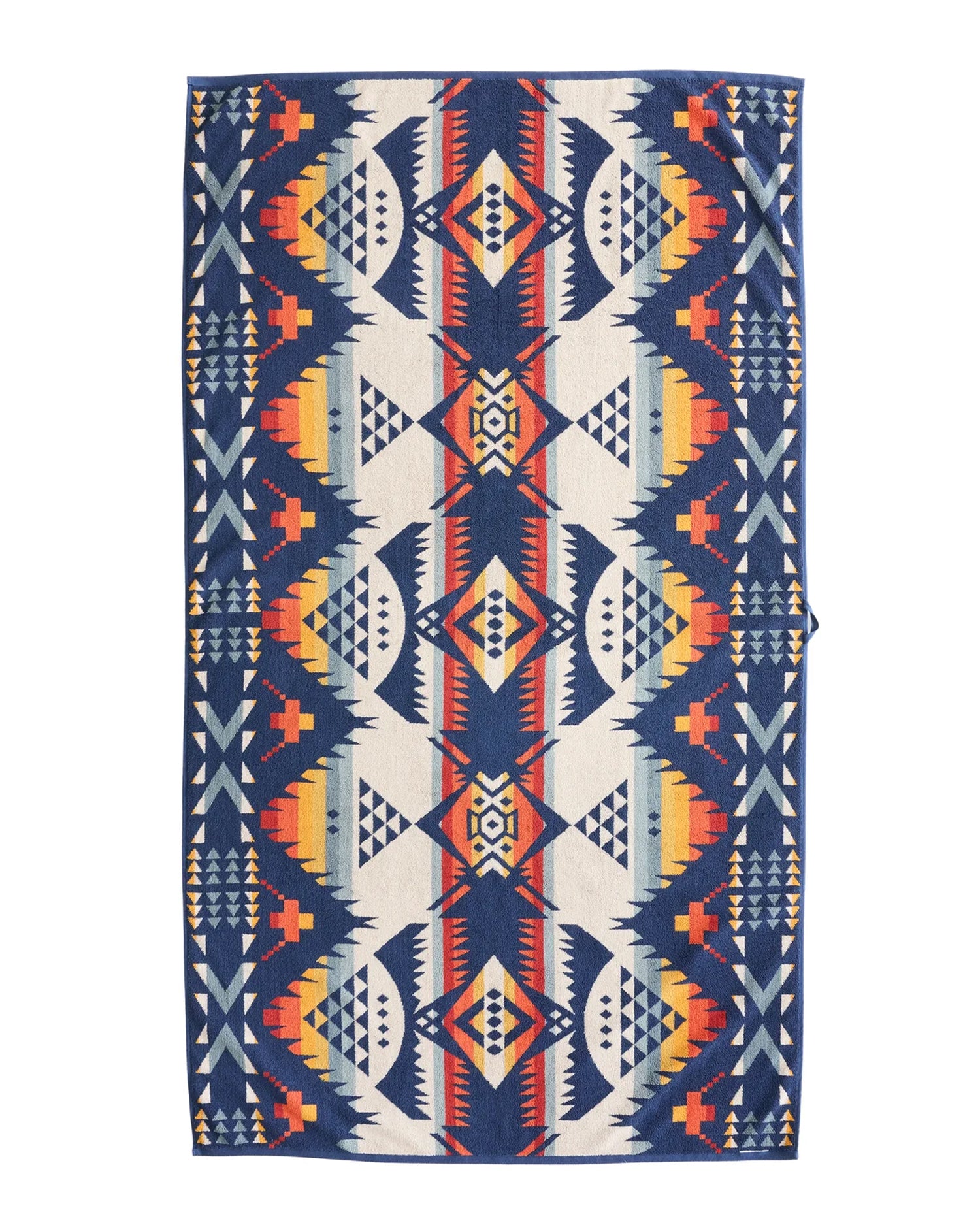 オーバーサイズ ジャガード タオル【NEHALEM NAVY】 – PENDLETON