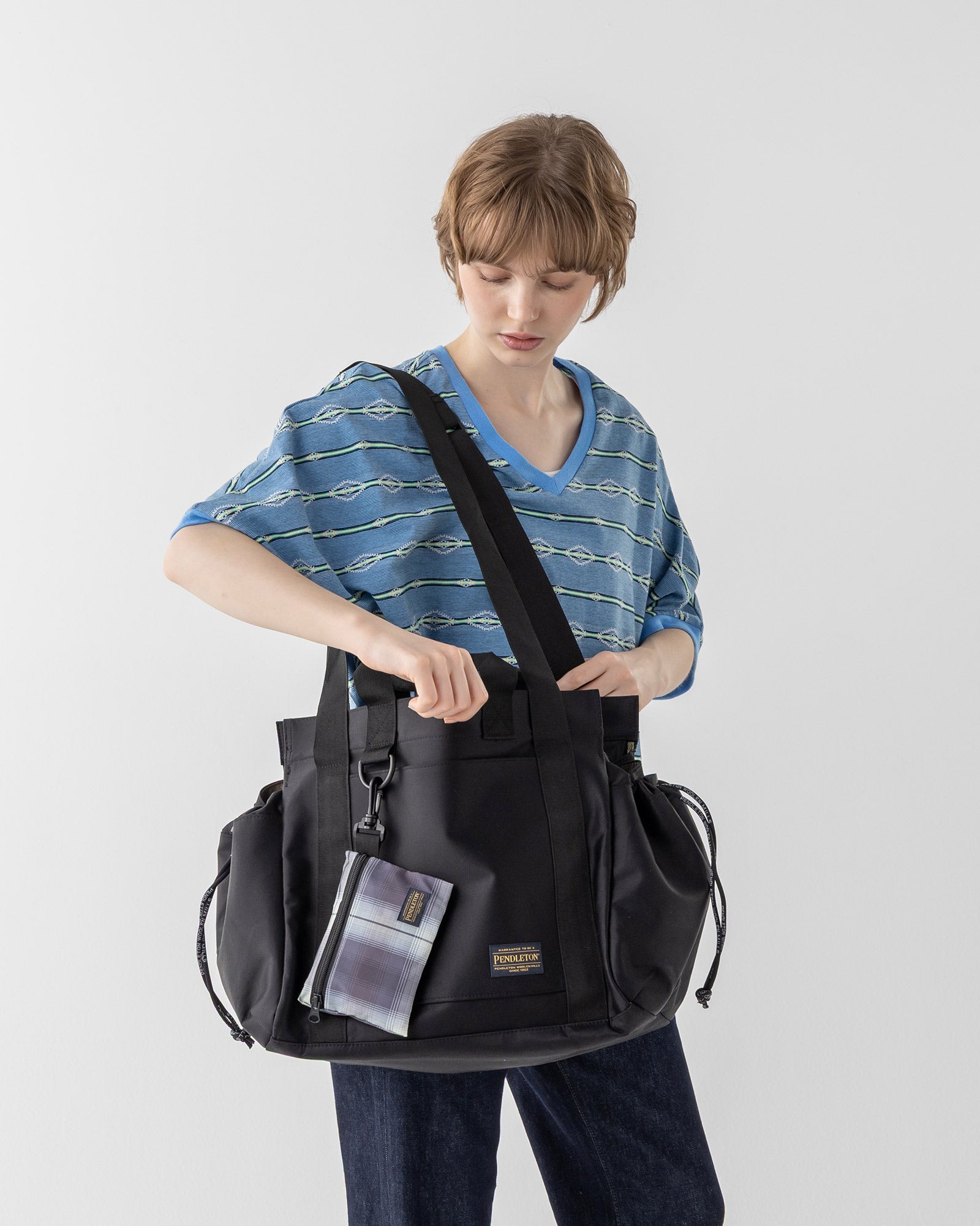 ペンドルトン x MARIEマザーズバッグ - BLACK / マザーズトート