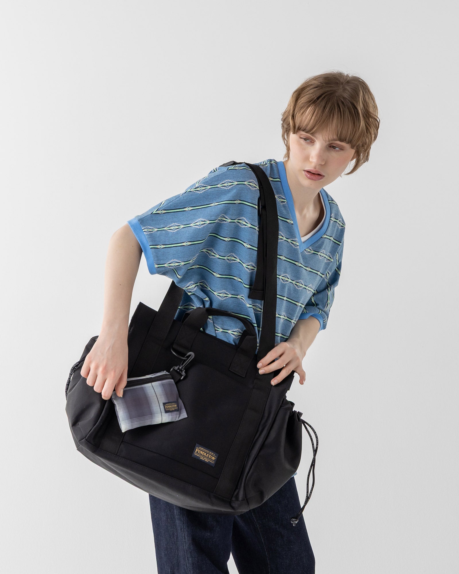 ペンドルトン x MARIEマザーズバッグ - BLACK / マザーズトート