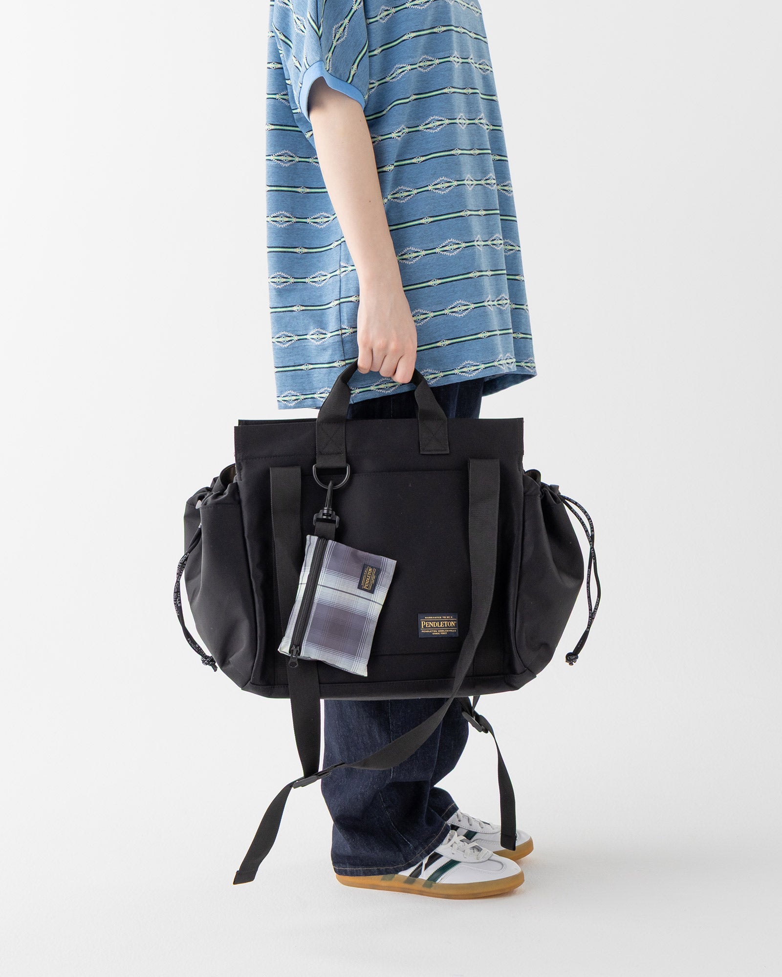 ペンドルトン マザーズバッグ 黒 PENDLETON×INABA MARIE PENDLETON（ペンドルトン） トートバッグ 「 PENDLETON x MARIE INABA
