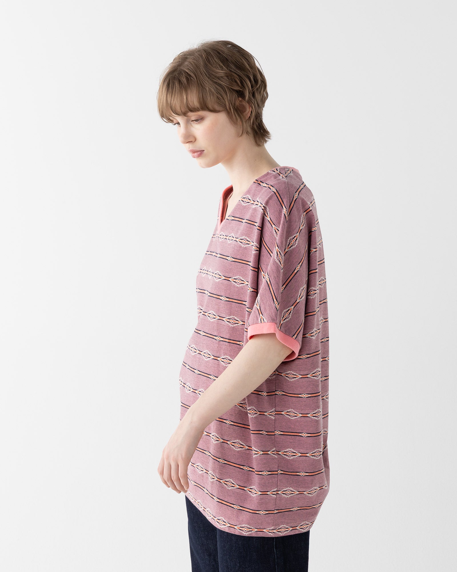 ジャガードチュニック - PINK【HELENA RIDGE】