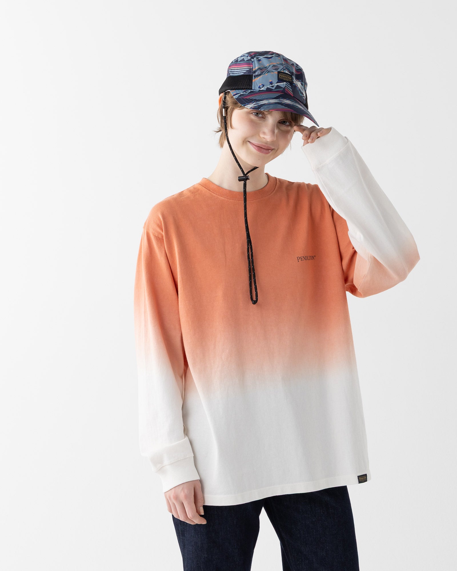 ECOPET プリントキャップ - NAVY