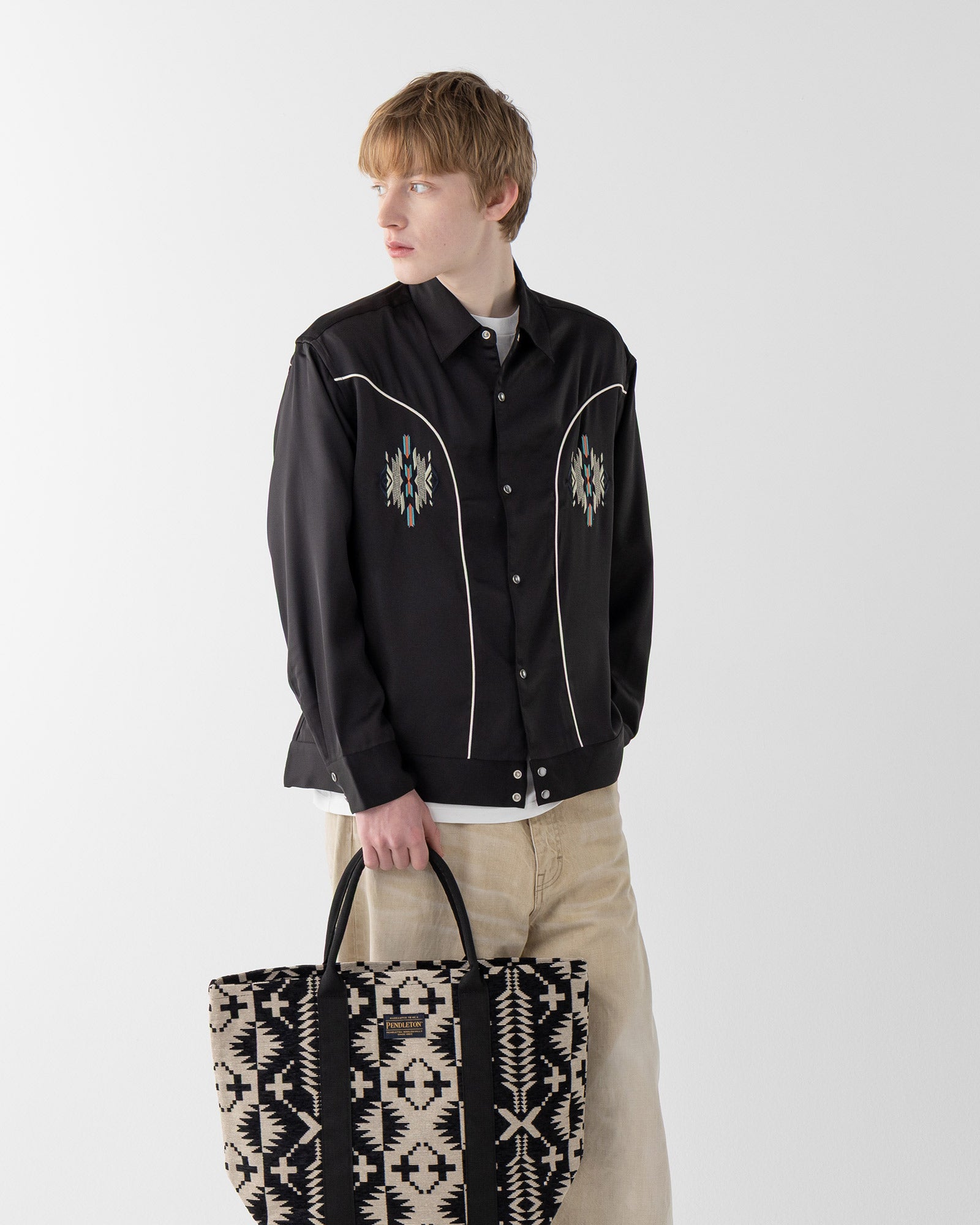 ゴーベリンズ・ラージトートバッグ - BLACK