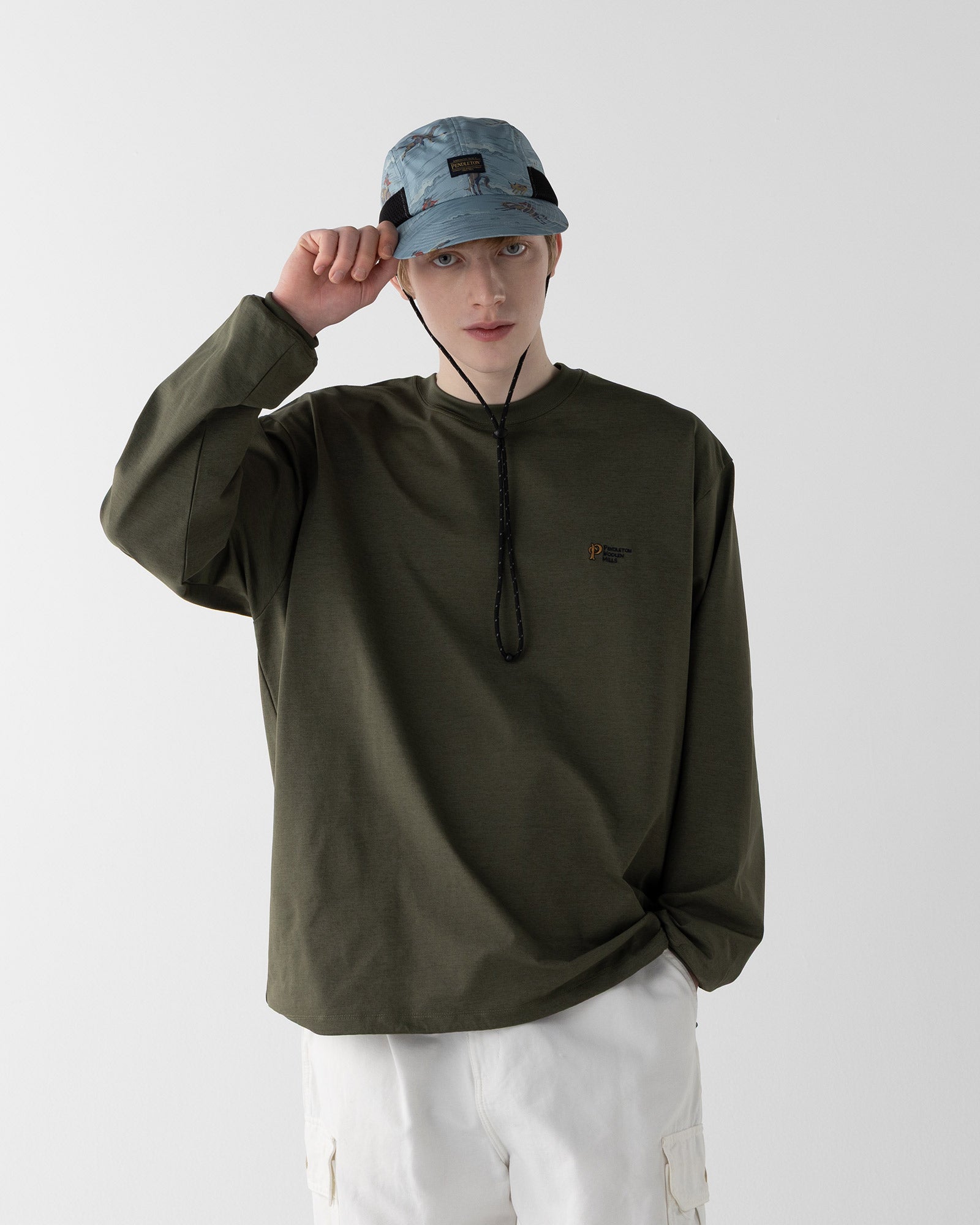 ECOPET プリントキャップ - BLUE