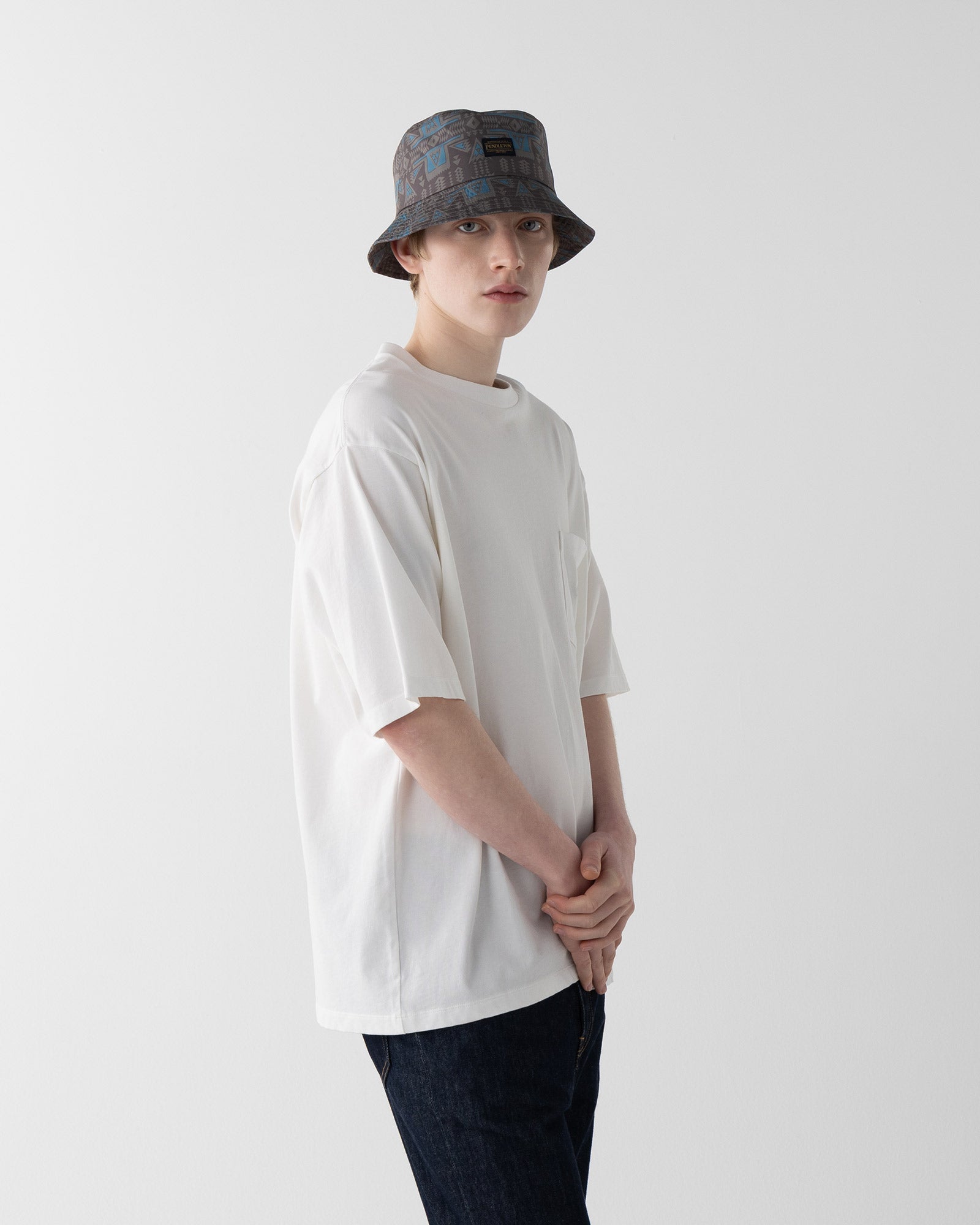 ECOPET プリントハット - BROWN