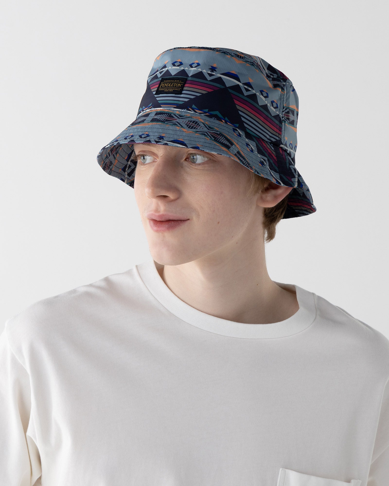 ECOPET プリントハット - NAVY