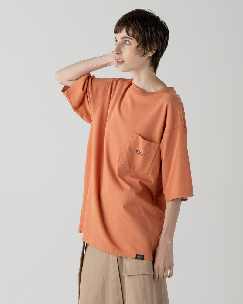 ワンポイント ポケットTシャツ - CORAL