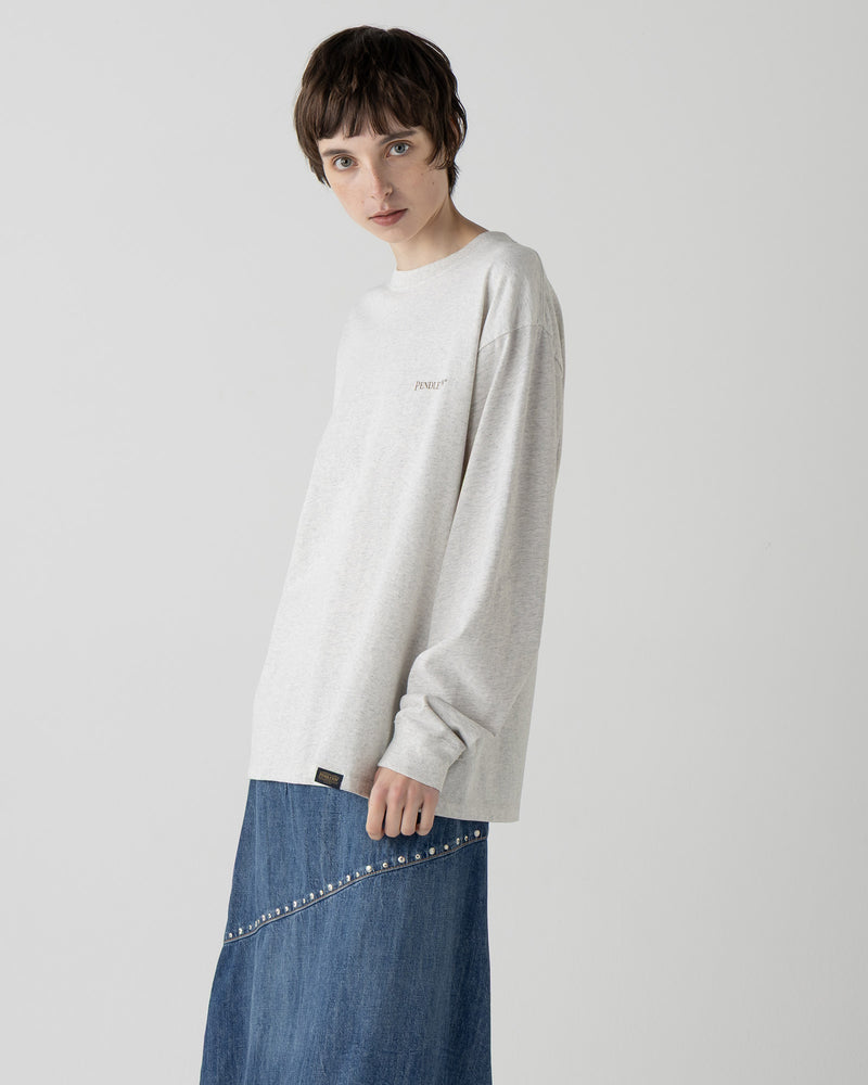 バックプリントコットン L/S Tシャツ - BIRCH【GLACIER PEAKS】