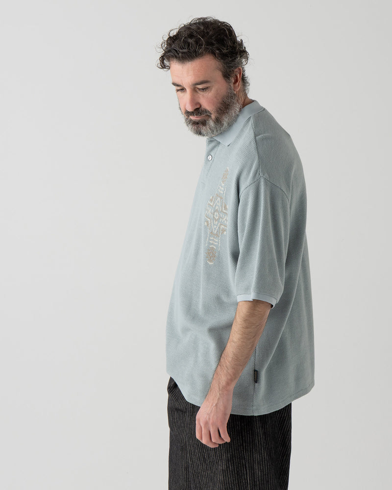 EMB・ポロシャツ - SLATE BLUE【LAUREL GROVE】