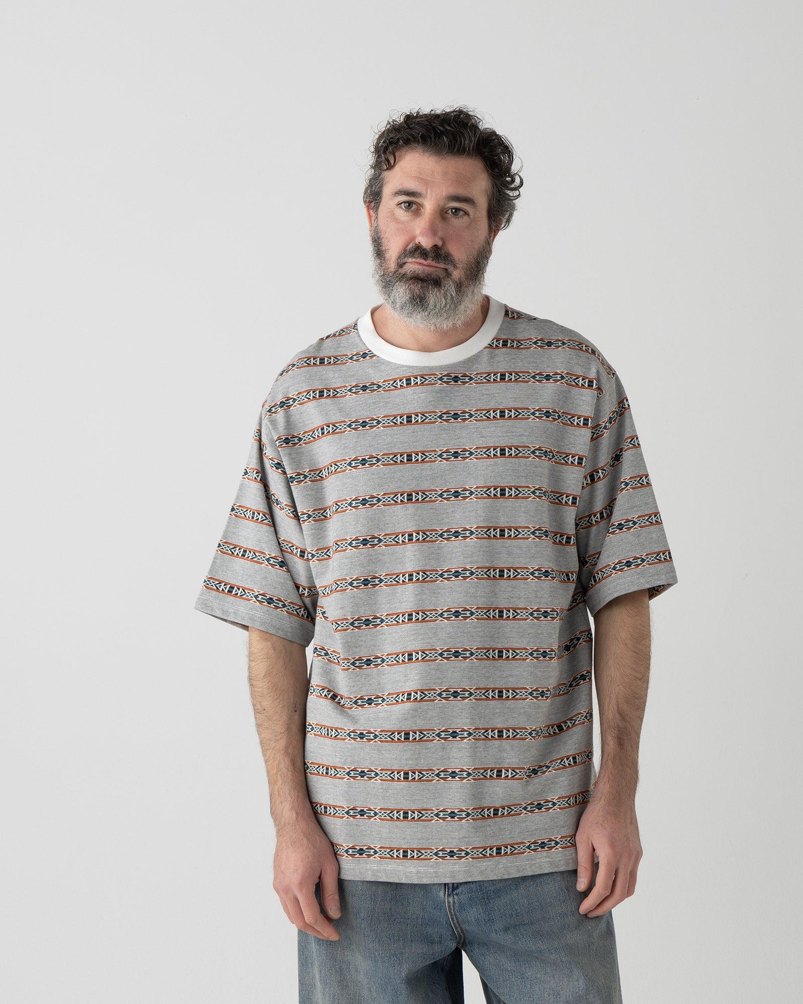 ジャガードボーダーTシャツ - O.WHITE【BRIDGE CREEK】 – PENDLETON