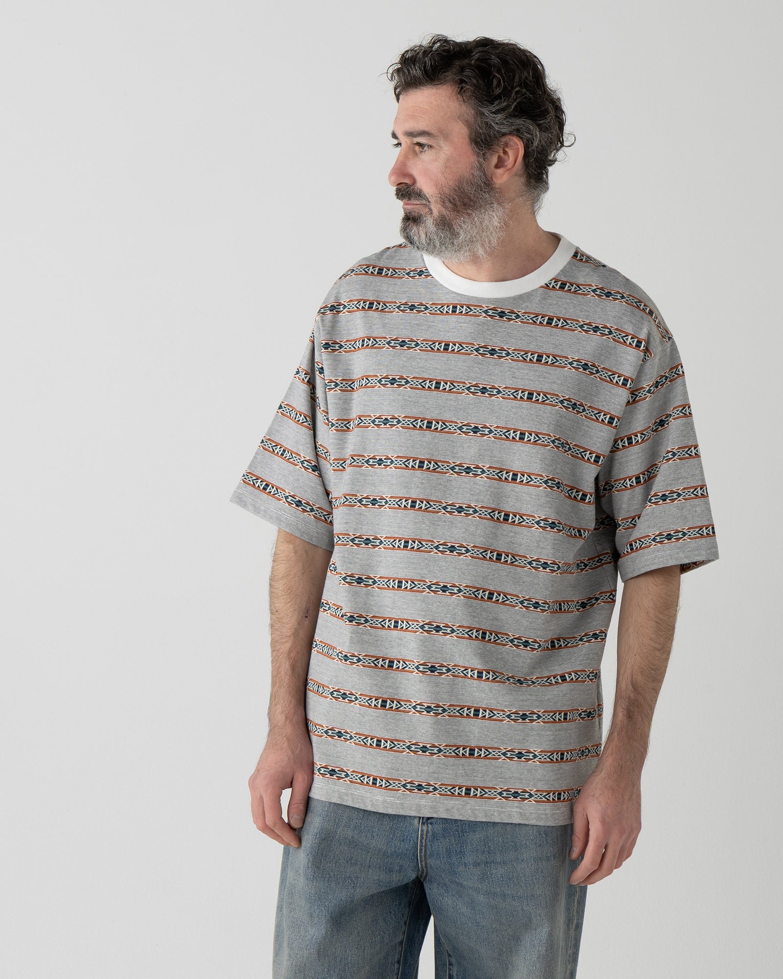 ジャガードボーダーTシャツ - O.WHITE【BRIDGE CREEK】 – PENDLETON