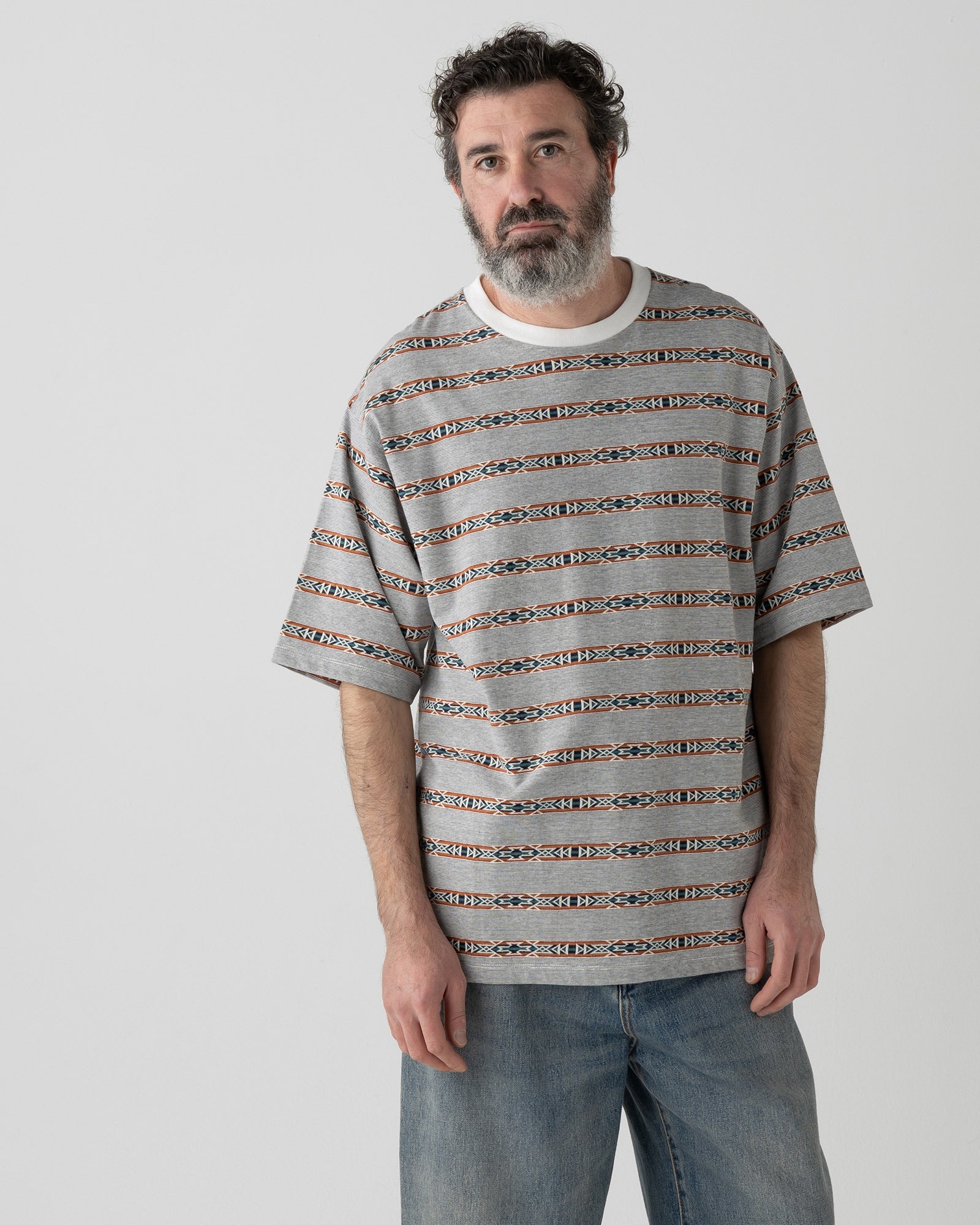 ジャガードボーダーTシャツ - O.WHITE【BRIDGE CREEK】 – PENDLETON