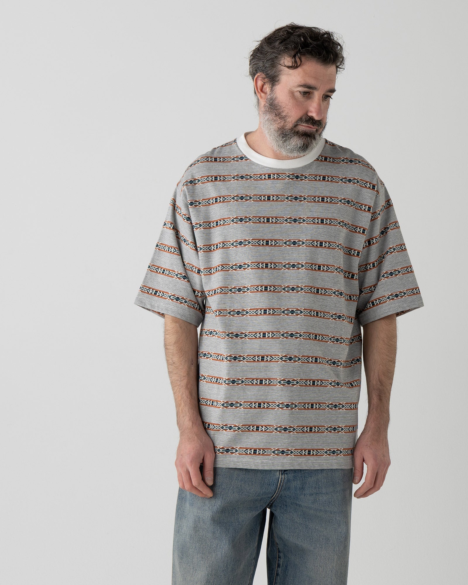 ジャガードボーダーTシャツ - O.WHITE【BRIDGE CREEK】 – PENDLETON