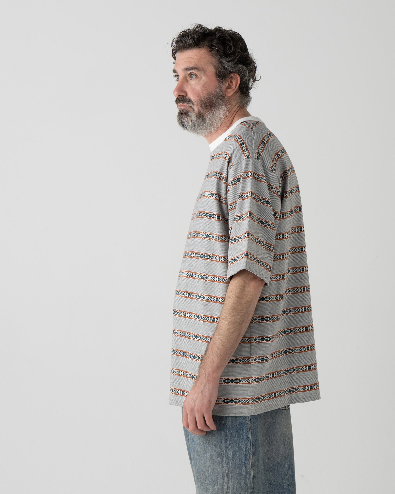 ジャガードボーダーTシャツ - O.WHITE【BRIDGE CREEK】 – PENDLETON