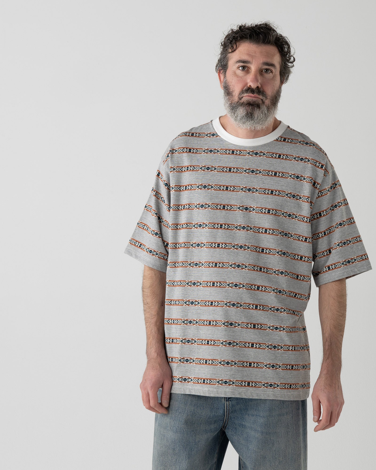 ジャガードボーダーTシャツ - O.WHITE【BRIDGE CREEK】 – PENDLETON