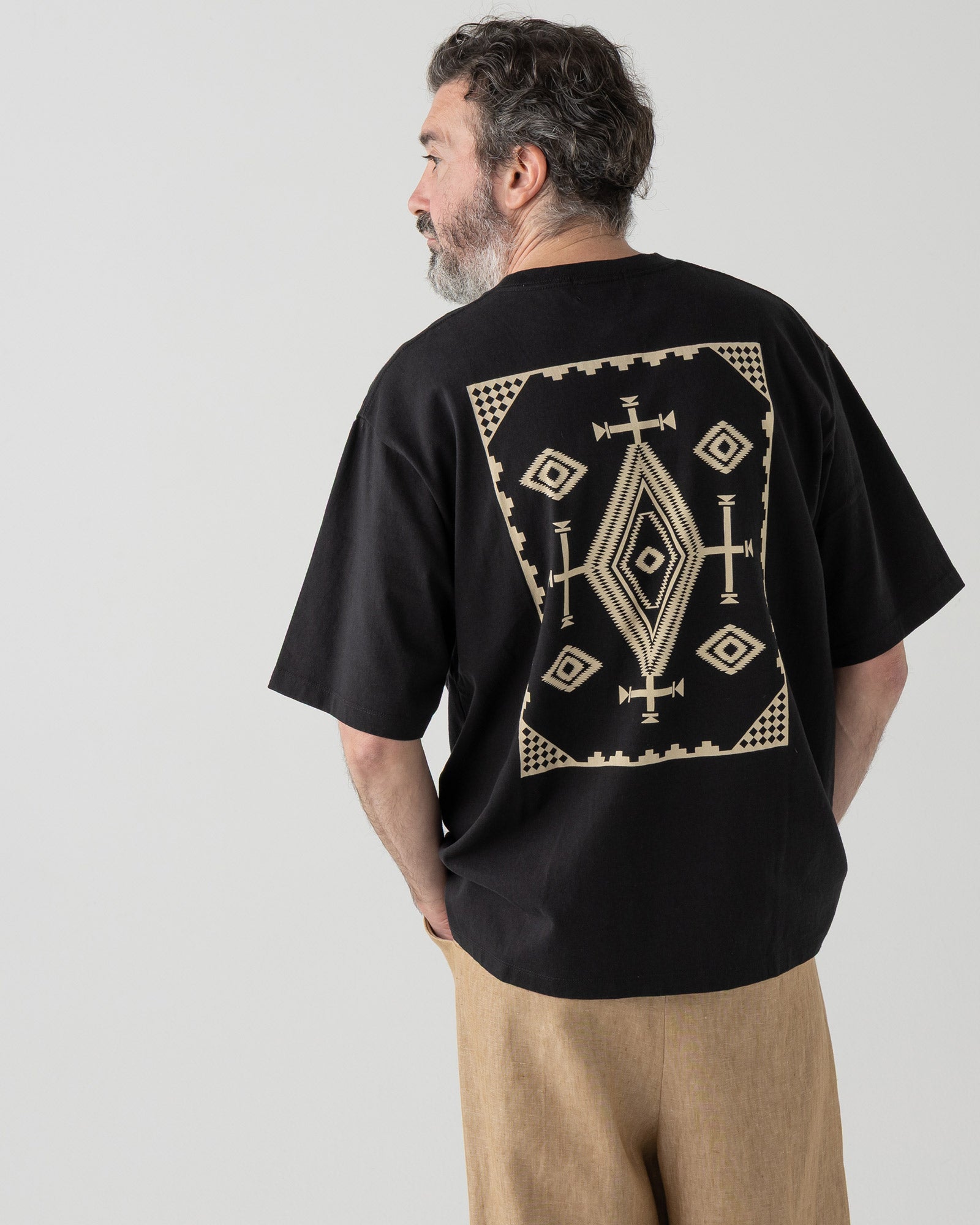 バックプリント コットンTシャツ - BLACK【LOS OJOS】 – PENDLETON