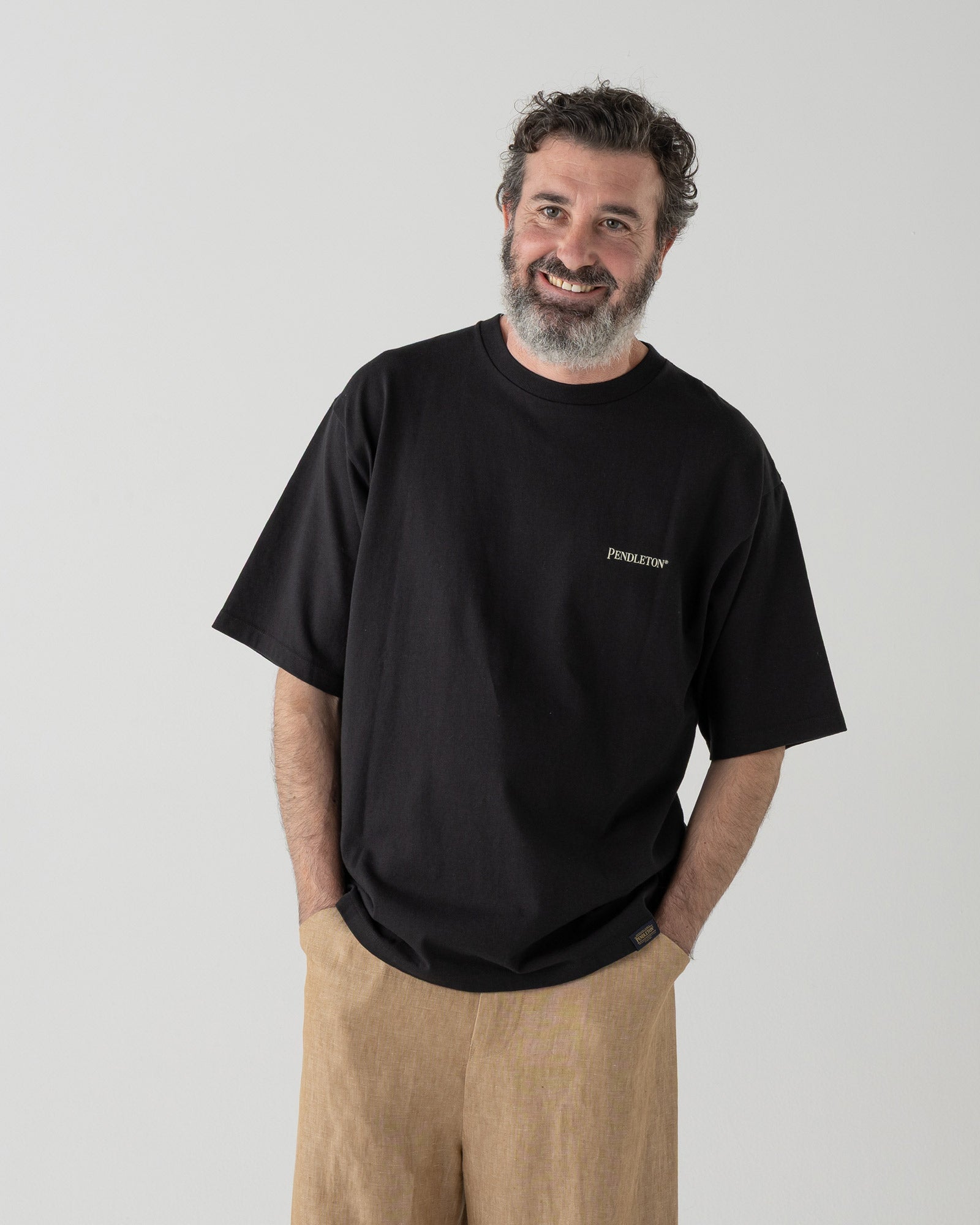 バックプリント コットンTシャツ - BLACK【LOS OJOS】 – PENDLETON