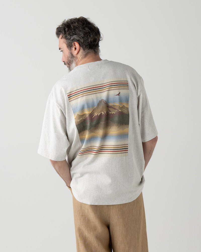 バックプリント コットンTシャツ - BIRCH【GLACIER PEAKS】
