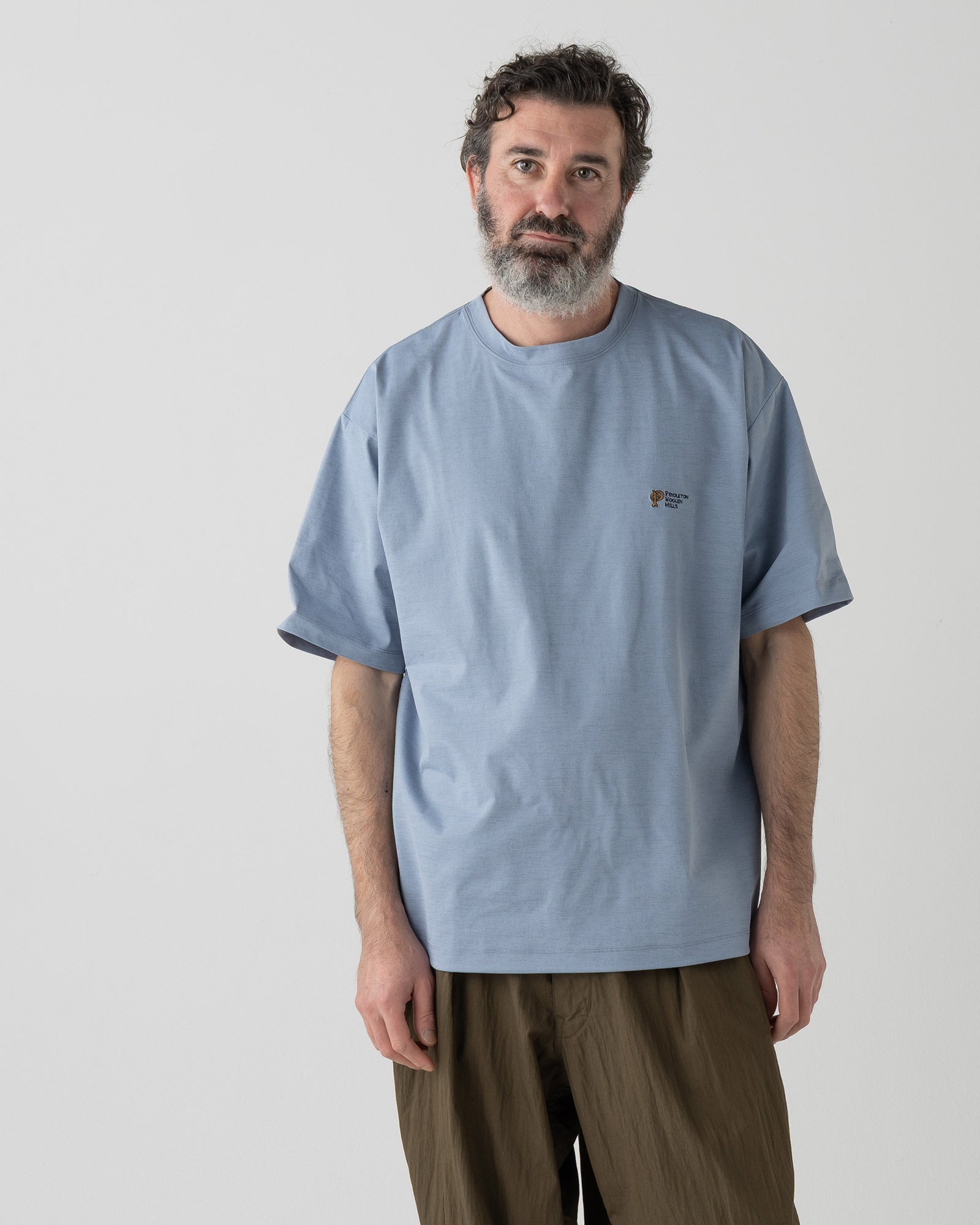 バックプリント 速乾Tシャツ - SLATE BLUE【PLAINS STAR】 – PENDLETON