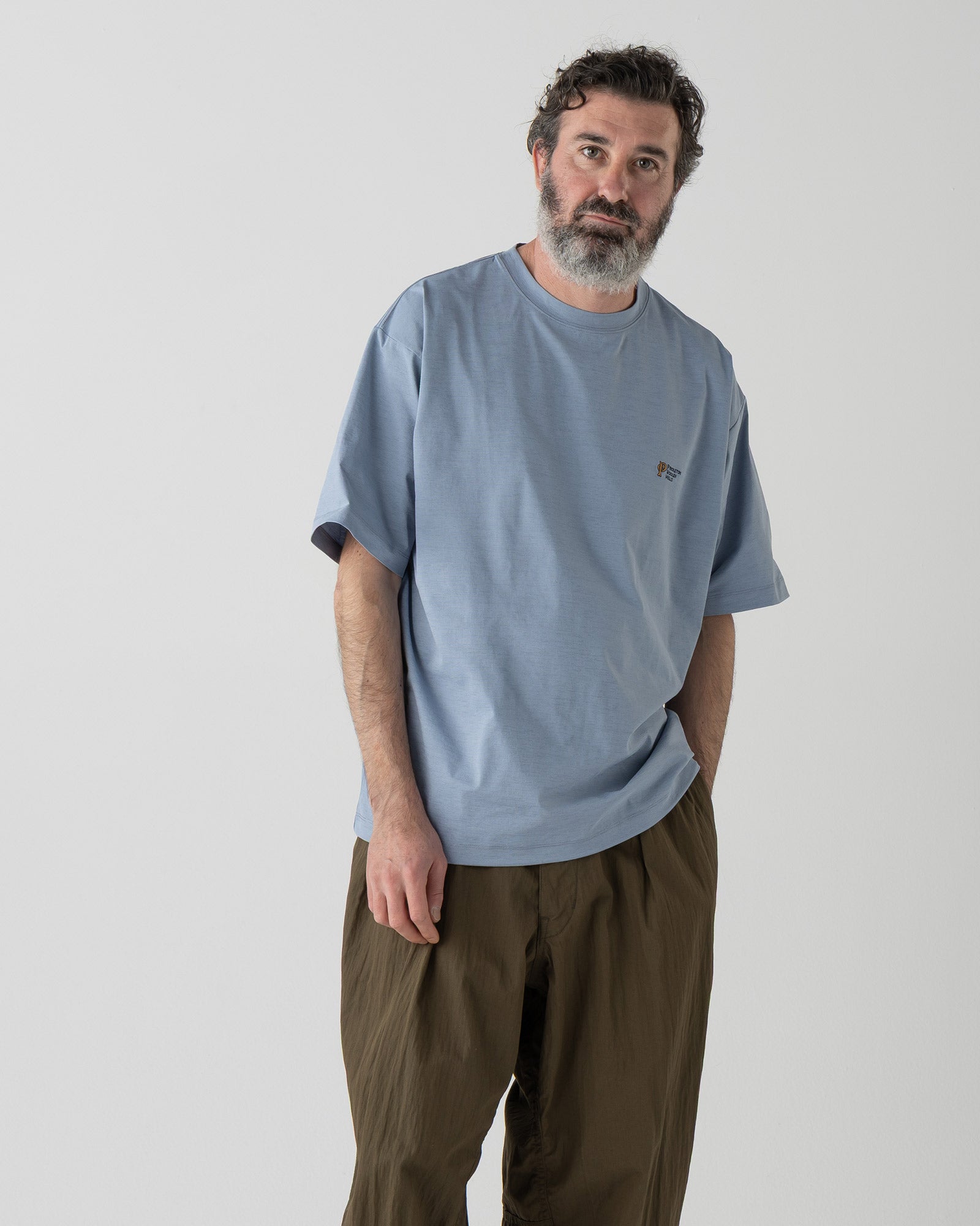 バックプリント 速乾Tシャツ - SLATE BLUE【PLAINS STAR】 – PENDLETON