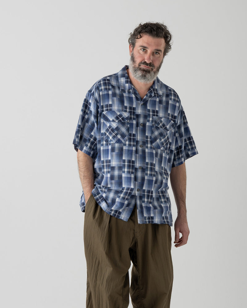 オープンカラー・シャツ・S/S - INDIGO