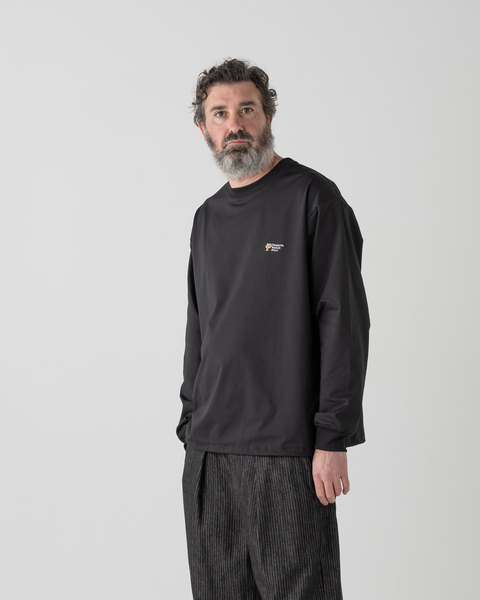 速乾バックプリント L/S Tシャツ - BLACK【HARDING】 – PENDLETON