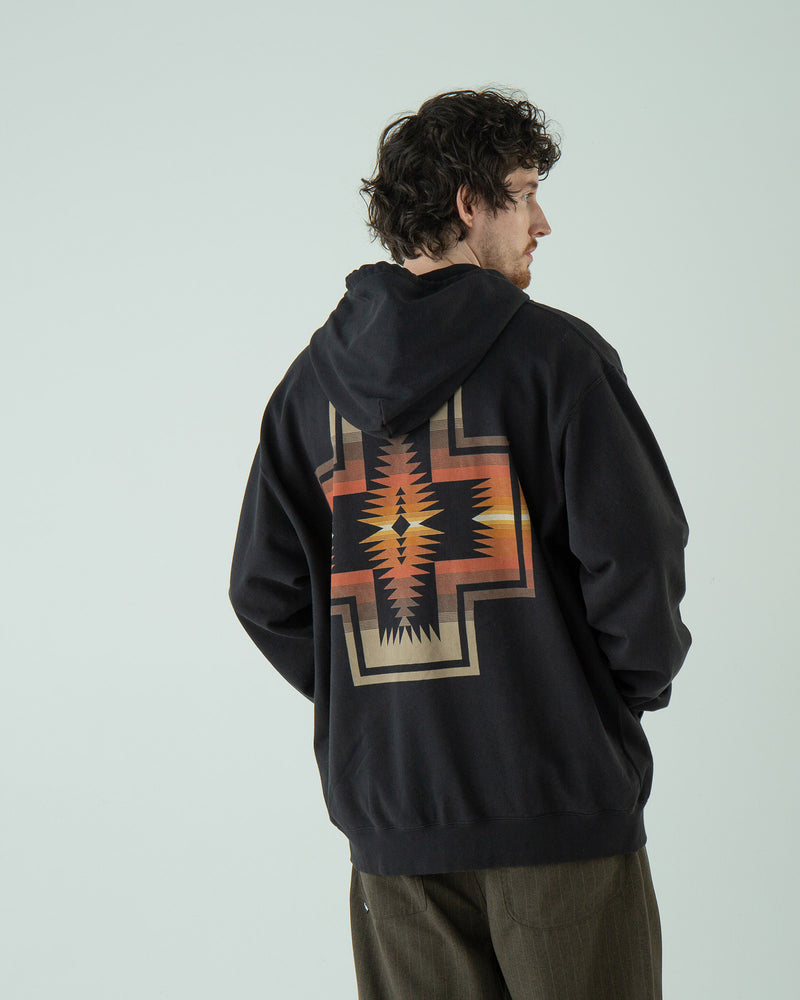 バックプリント・ジップアップフーディ