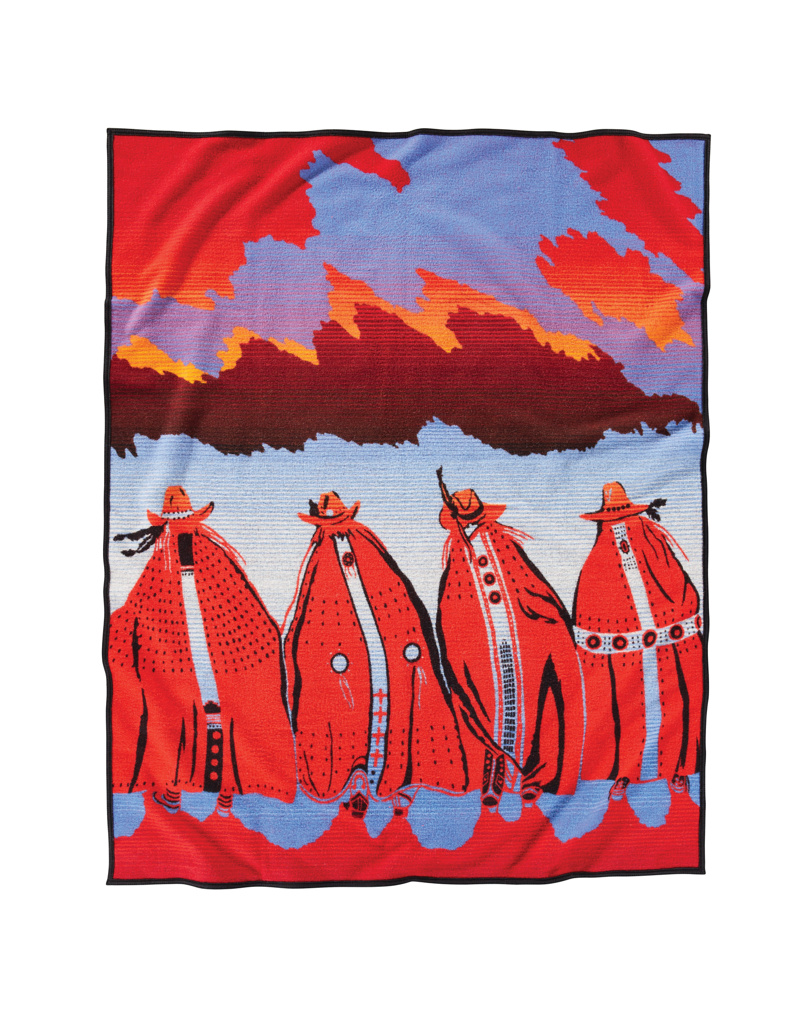 Pendleton フリースブランケット ネイティブデザイン 162x203cm Pendleton フリースブランケット ネイティブデザイン 162x203cm