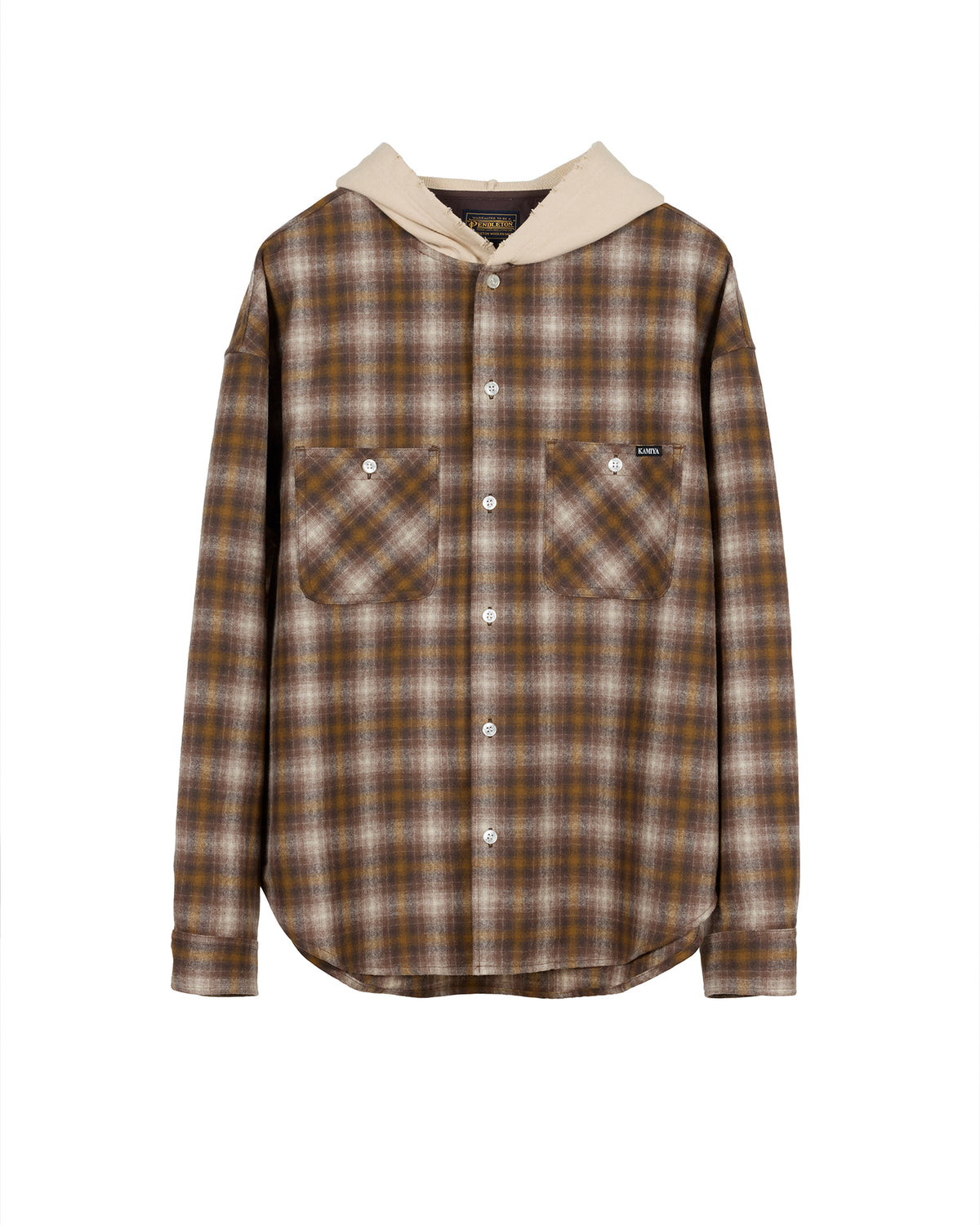 KAMIYA x PENDLETON /  Hooded Checked Shirt