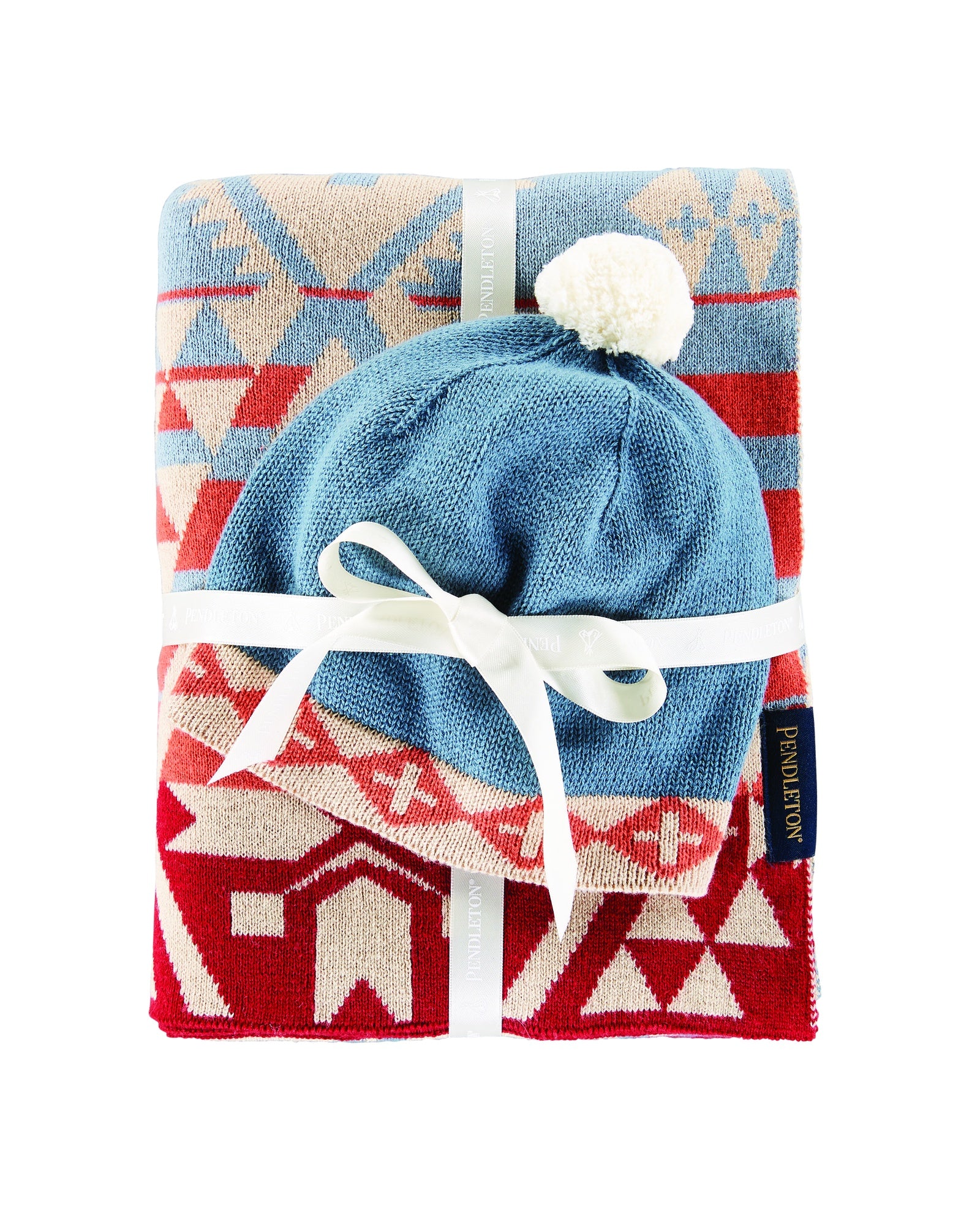 オーガニックコットン・ベビーブランケット W/ビーニー