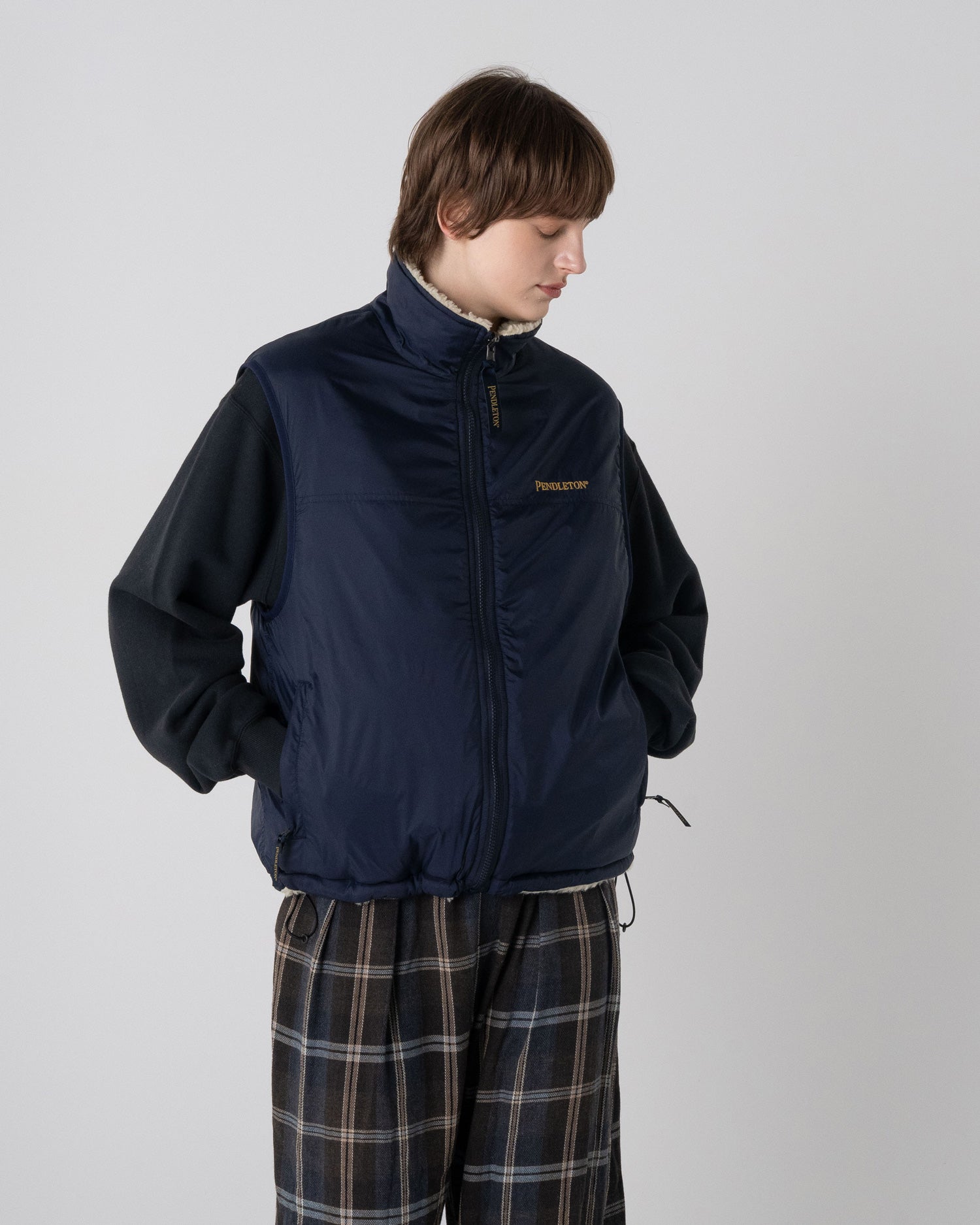リバーシブル ボアナイロンベスト – PENDLETON WOOLEN MILLS JAPAN