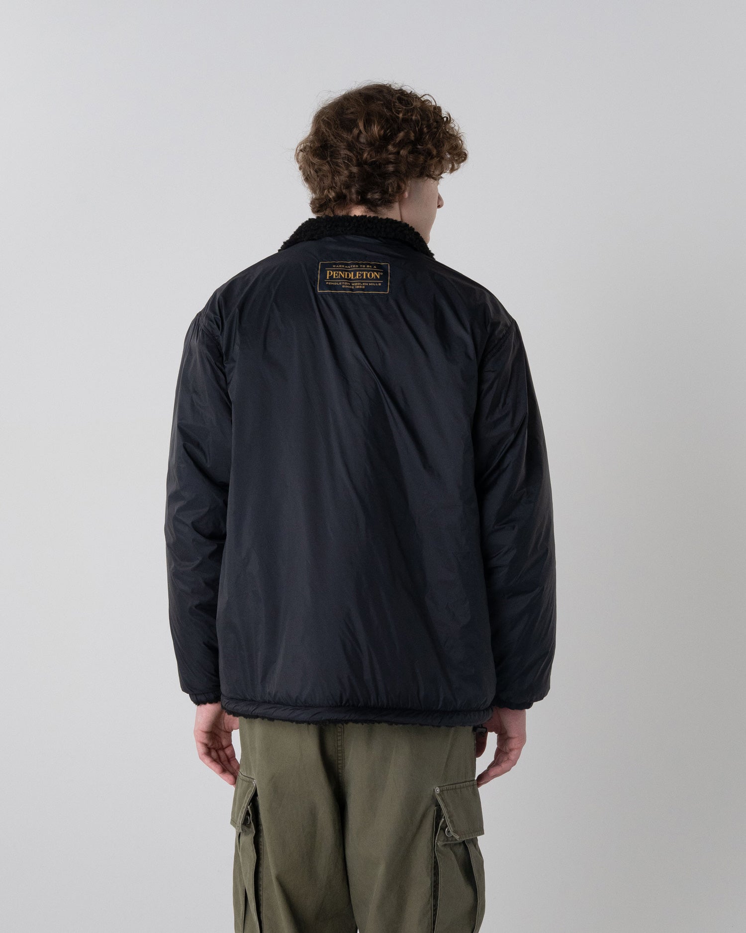リバーシブル ボアナイロン スタンドジャケット – PENDLETON WOOLEN