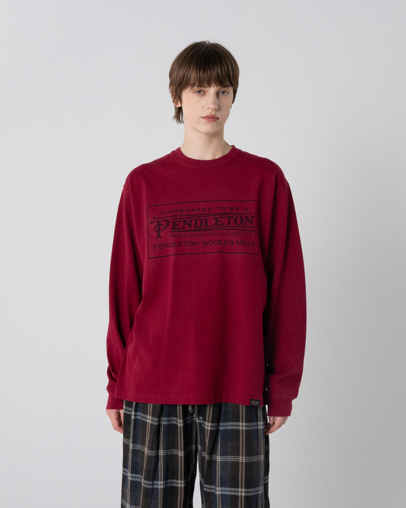 ヘビーウェイト クラシックロゴプリント ロングスリーブTシャツ