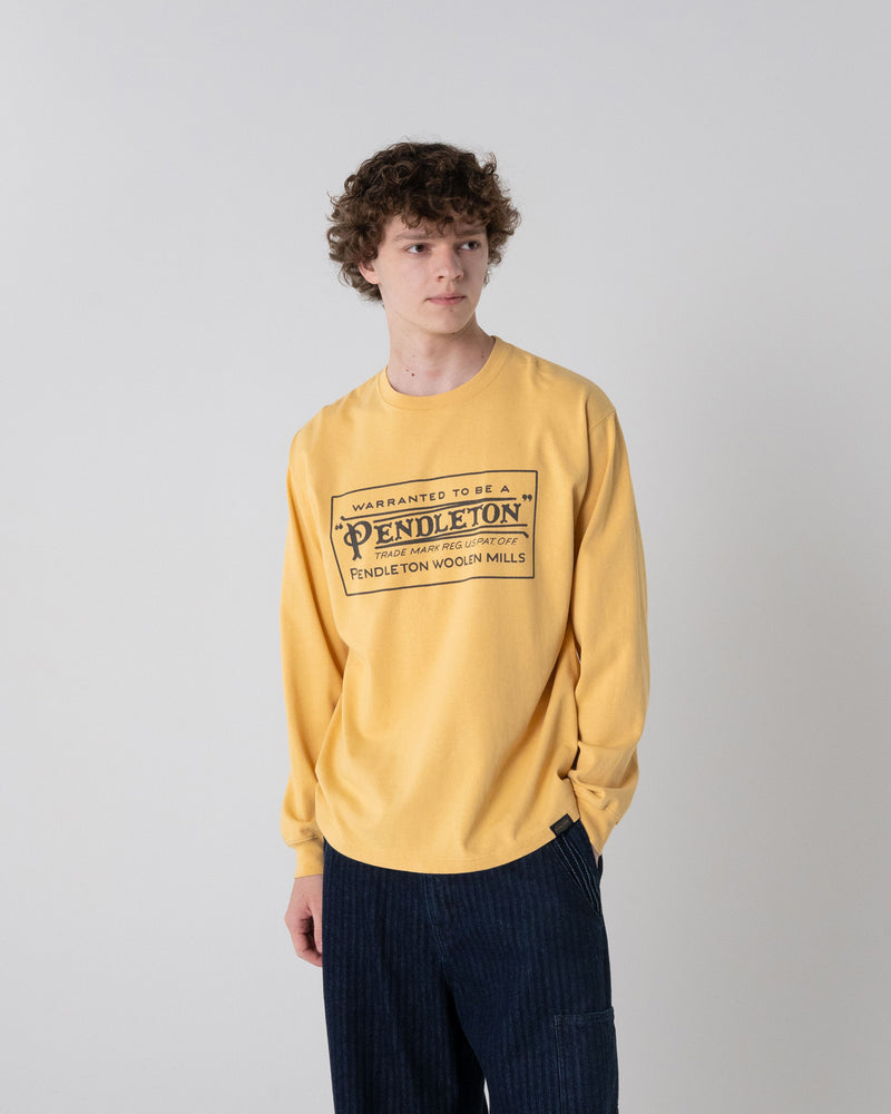 ヘビーウェイト クラシックロゴプリント ロングスリーブTシャツ