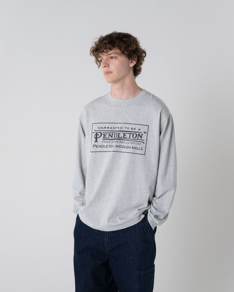 ヘビーウェイト クラシックロゴプリント ロングスリーブTシャツ