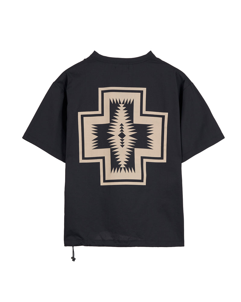 バックプリント 速乾Tシャツ - Black【Harding】