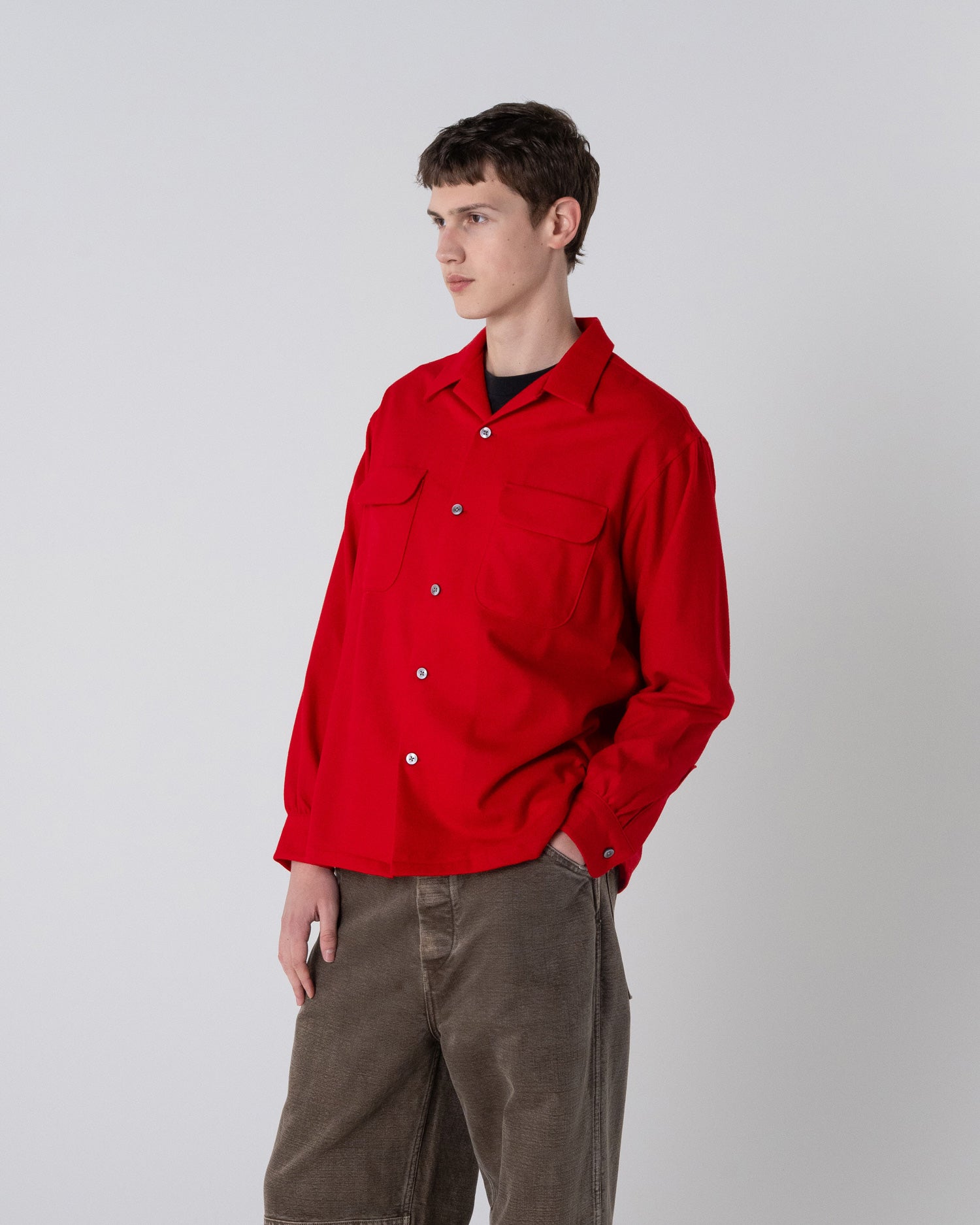 尾州産ウール オープンカラーシャツ – PENDLETON WOOLEN MILLS JAPAN