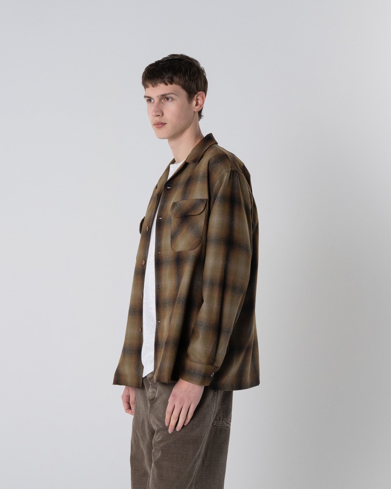 尾州産ウール オープンカラーシャツ – PENDLETON WOOLEN MILLS JAPAN