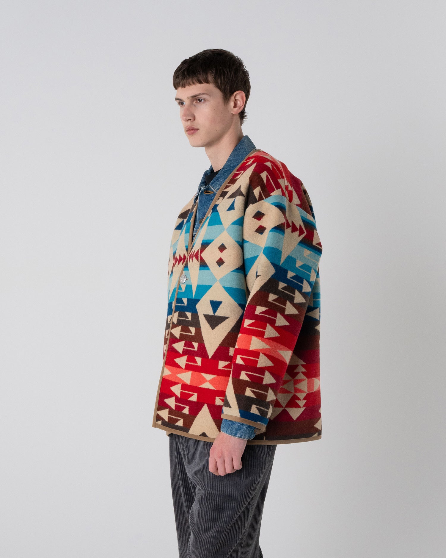 ウールブランケット ノーカラージャケット – PENDLETON WOOLEN MILLS