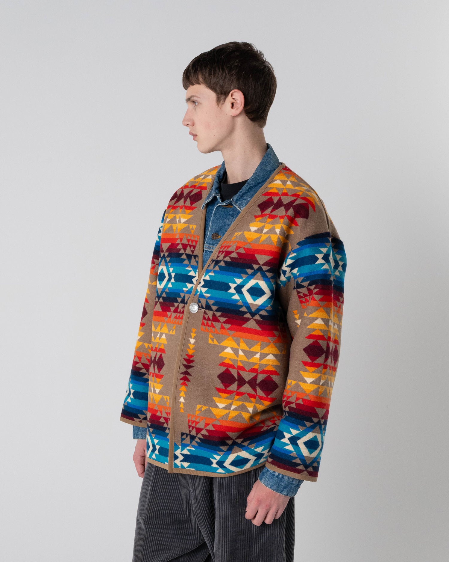 ウールブランケット ノーカラージャケット – PENDLETON WOOLEN MILLS