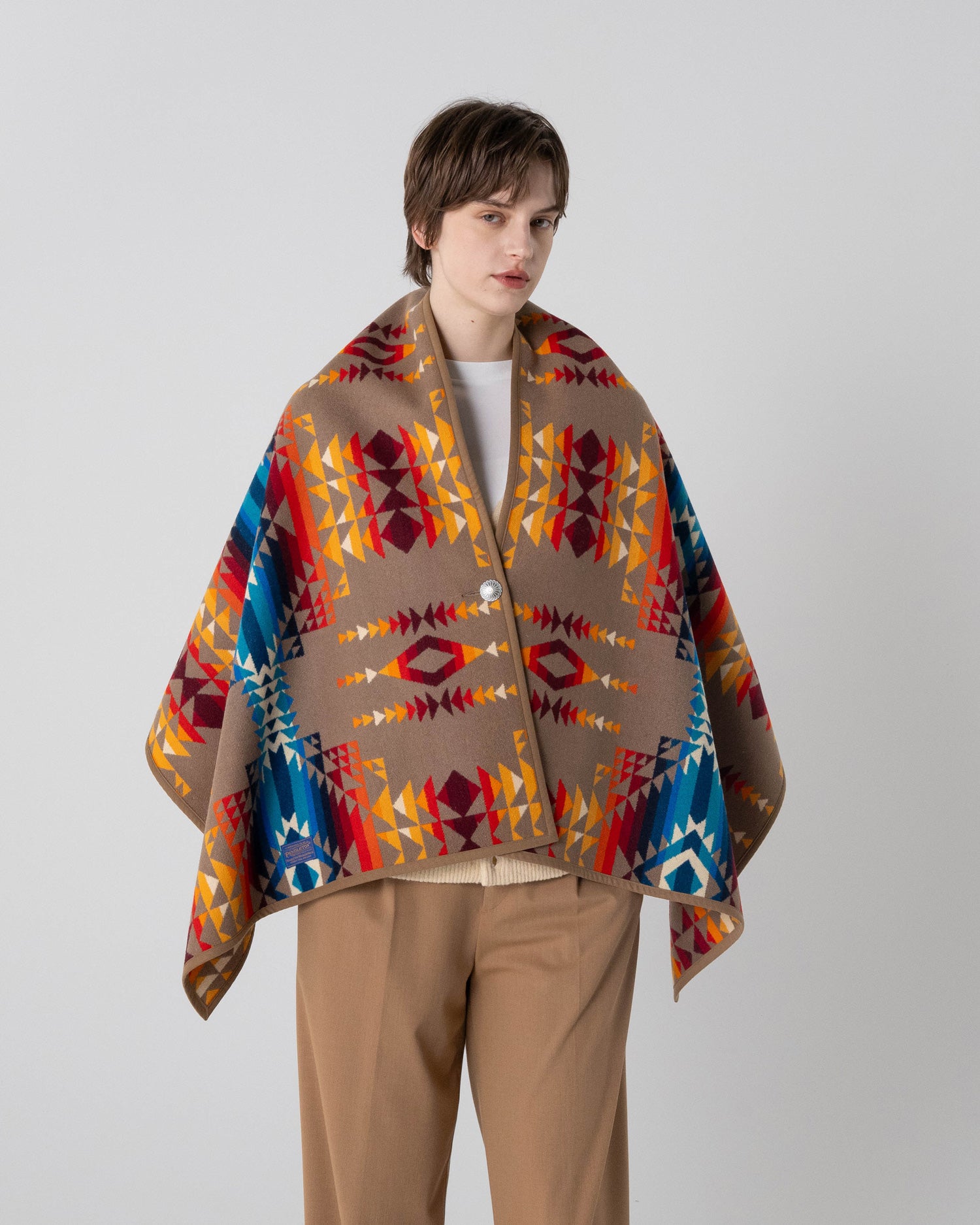 美品　PENDLETON ケープ ポンチョ ウール100% ウールブランケット ポンチョ – PENDLETON WOOLEN MILLS JAPAN