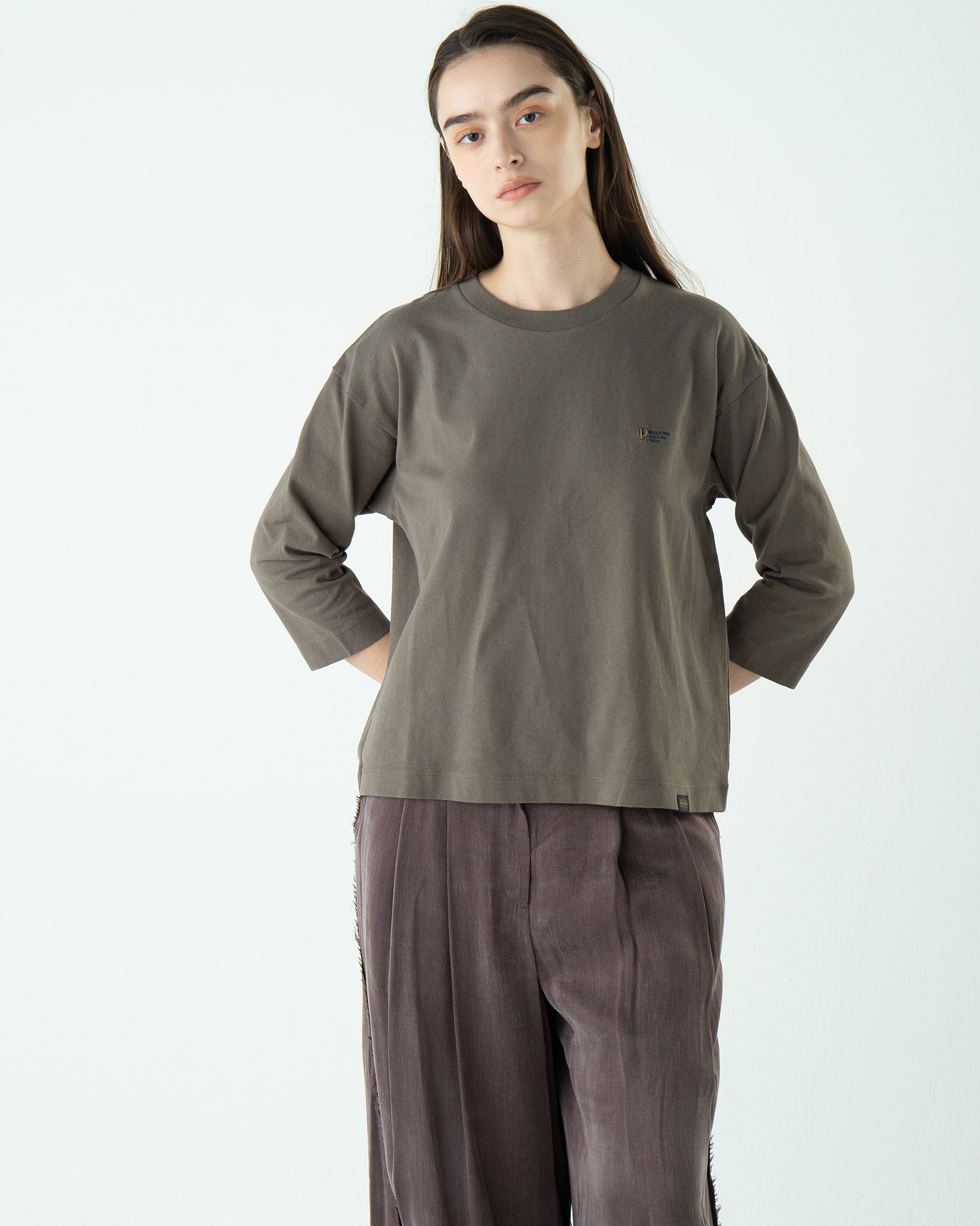 ロゴ・EMB 3/4 ティ【レディース専用サイズ】