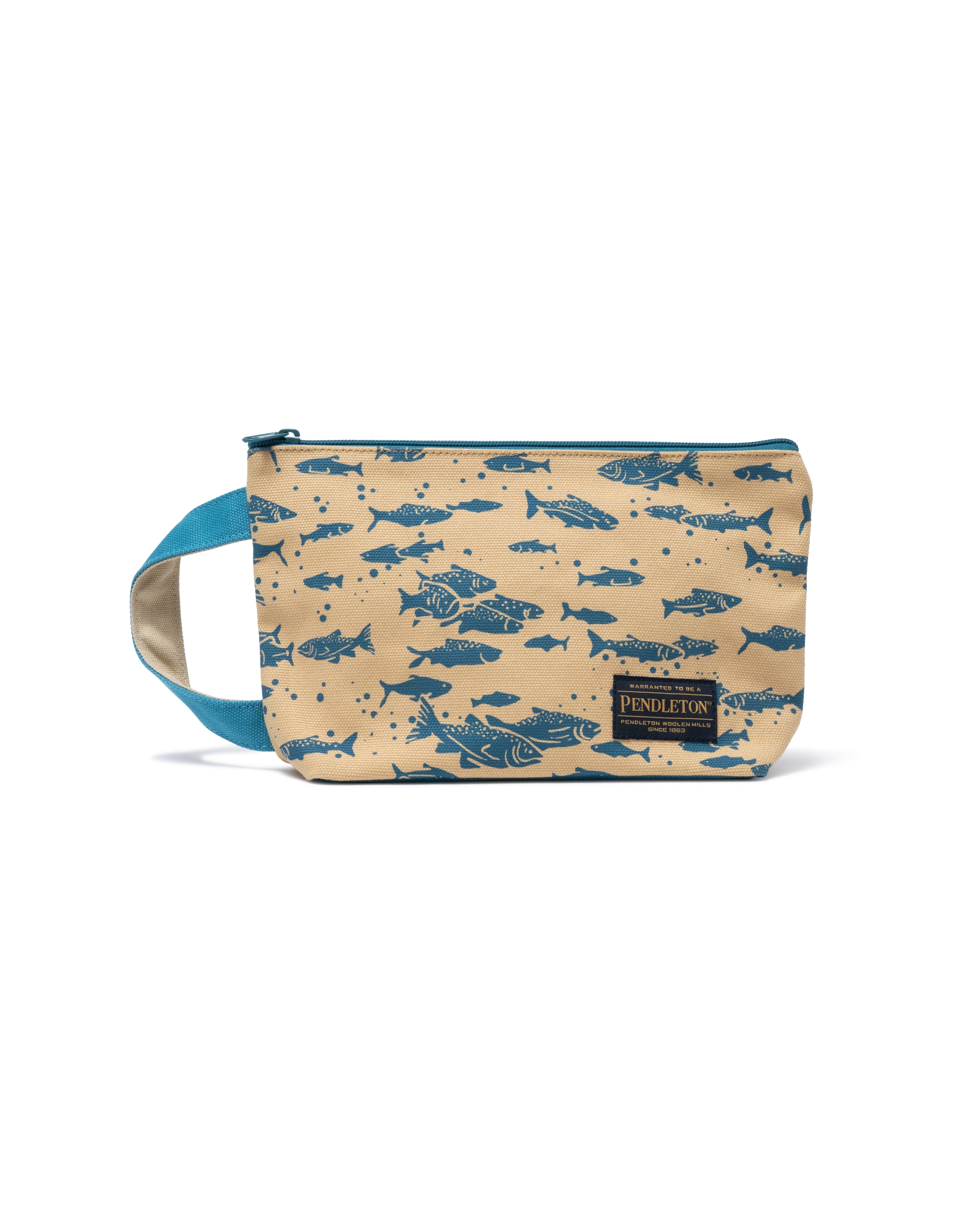 サーモンキャンバス・ポウチ - BLUE