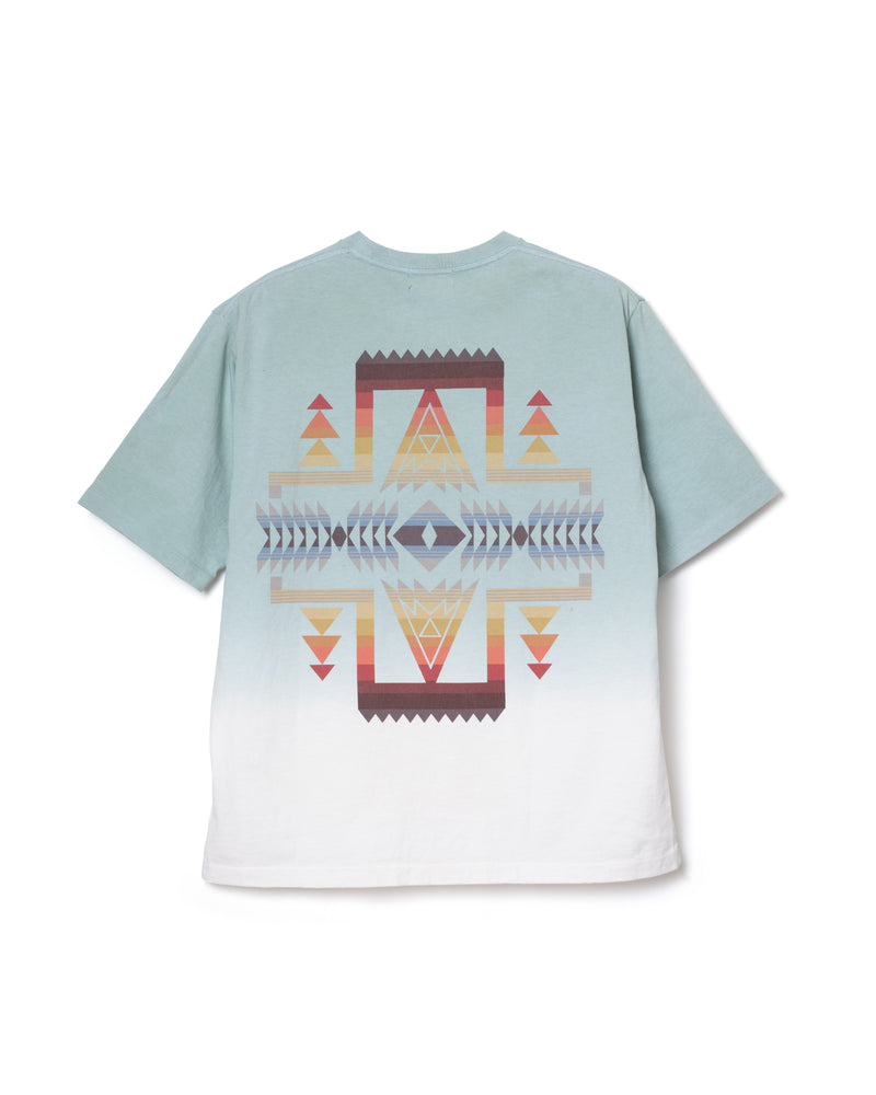 グラデーション バックプリント S/S Tシャツ - MINT【PONDEROSA】